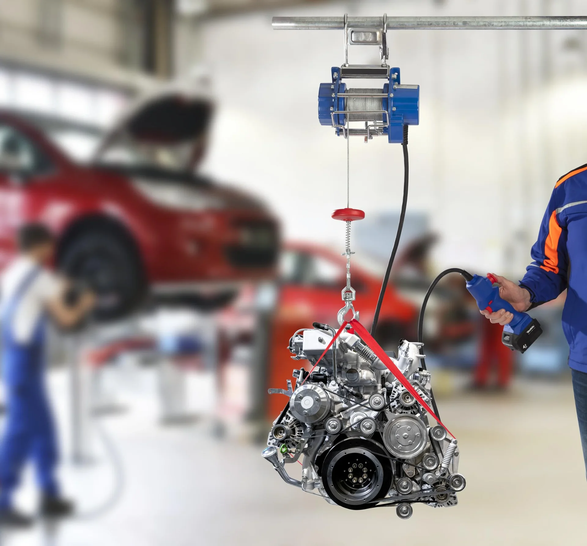 18V Seilhebezug WS18 inklusive Akku 4,0 Ah und Ladegerät - 8