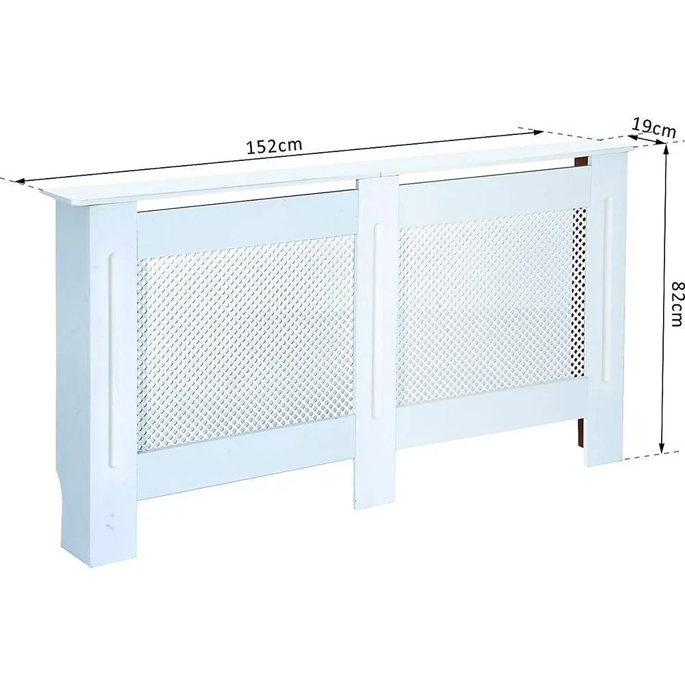 Heizkörperabdeckung 152cm Weiß - 1