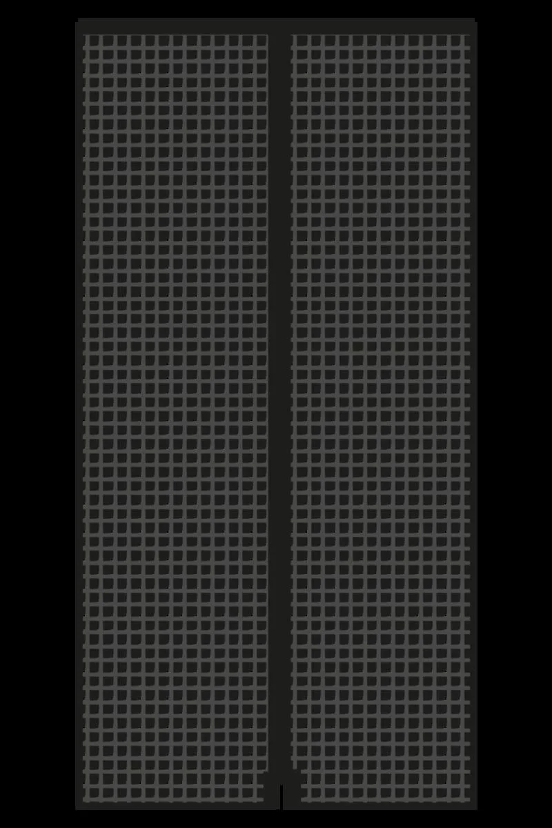 Fliegengitter-Magnetvorhang, 90 x 210 cm, Farbe anthrazit - 1