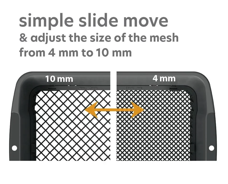 Gartensieb RESPANA, schwarz, 394 x 300 x 110 mm - 0