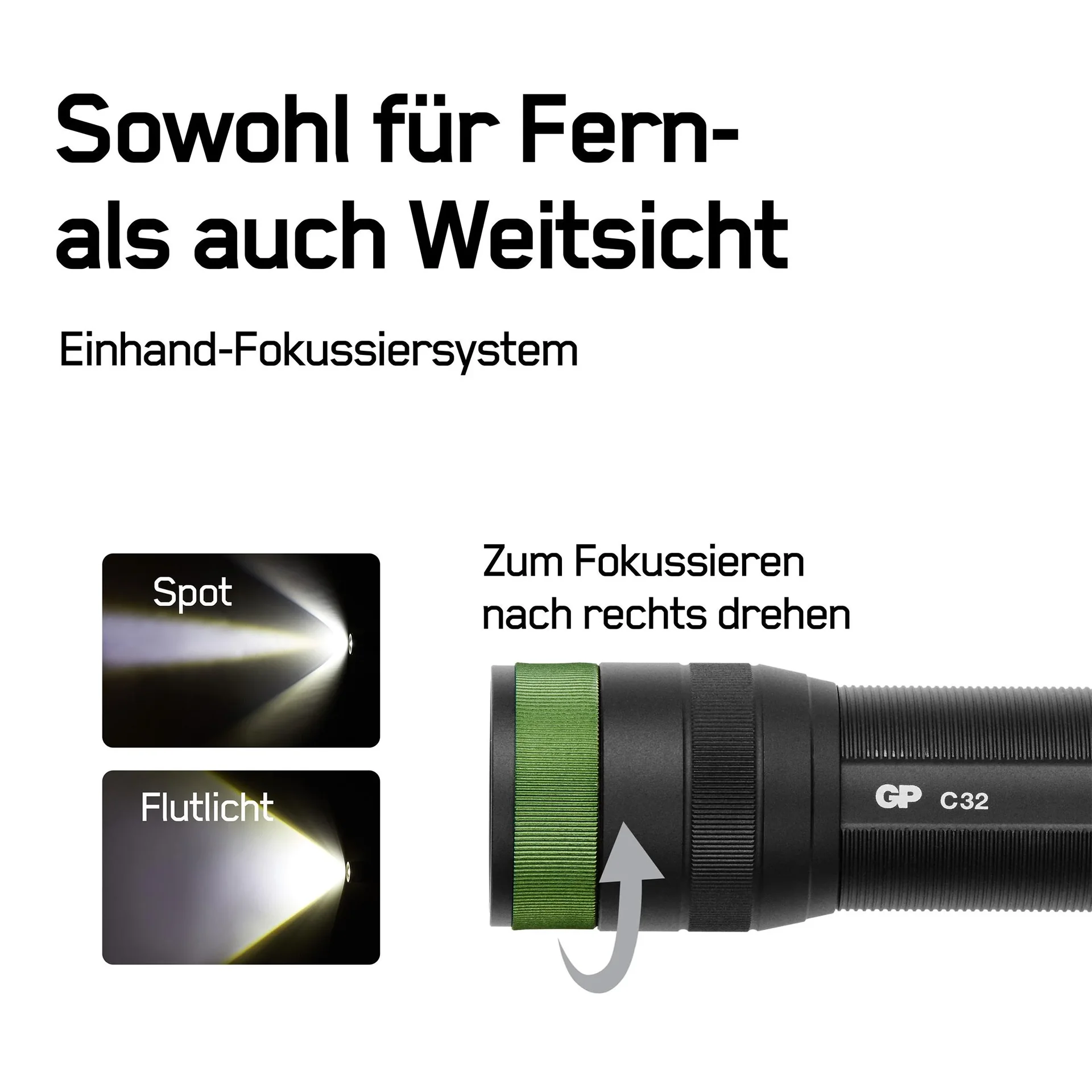 DISCOVERY Taschenlampe mit CRE LED und 300 Lumen, IPX4 - 4