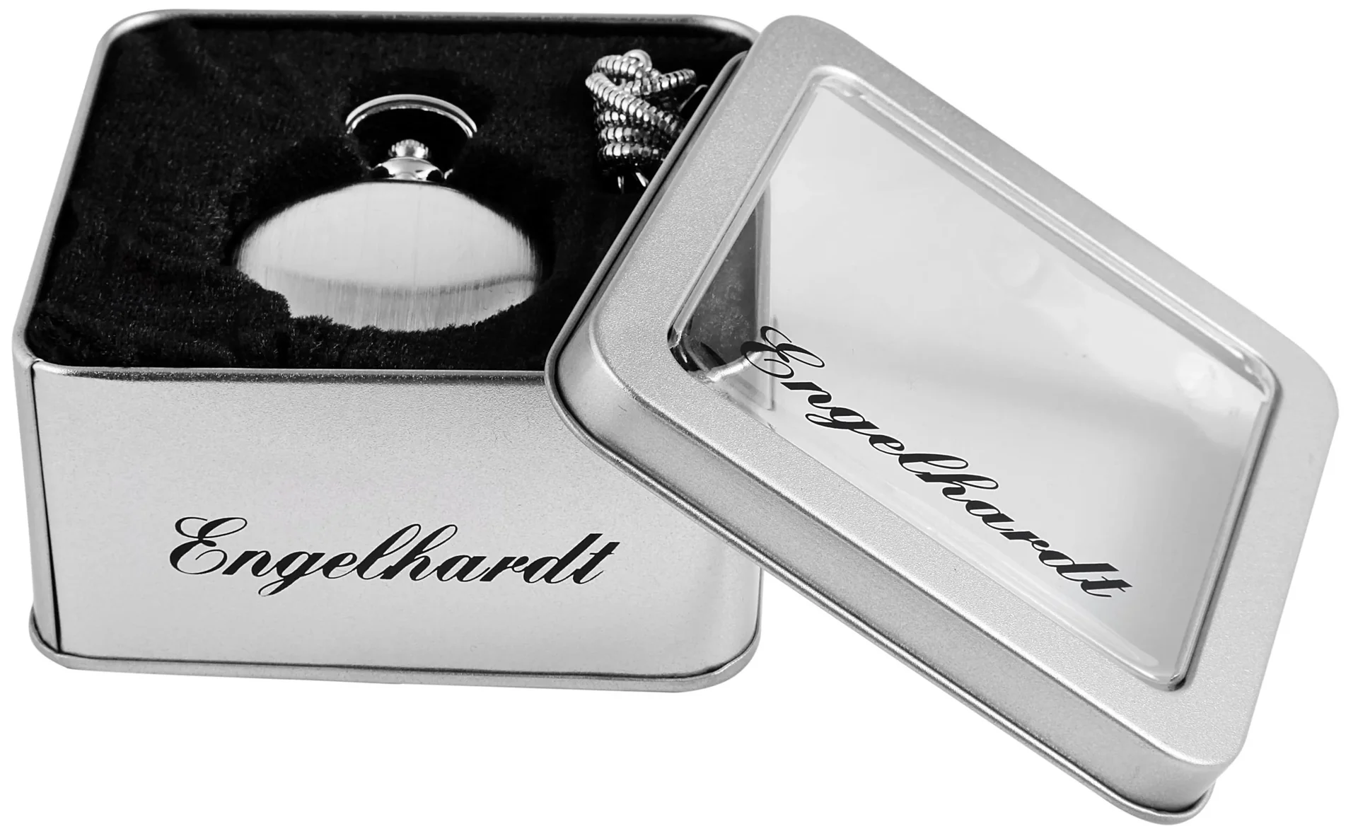 Taschenuhr mit Quarzwerk, in schöner Metallgeschenkbox - 1