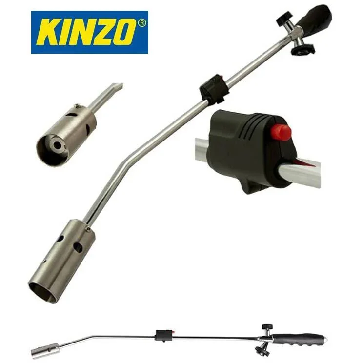 Kinzo Unkrautbrenner-Set mit 6 Gasflaschen und Gasbrenner - 1