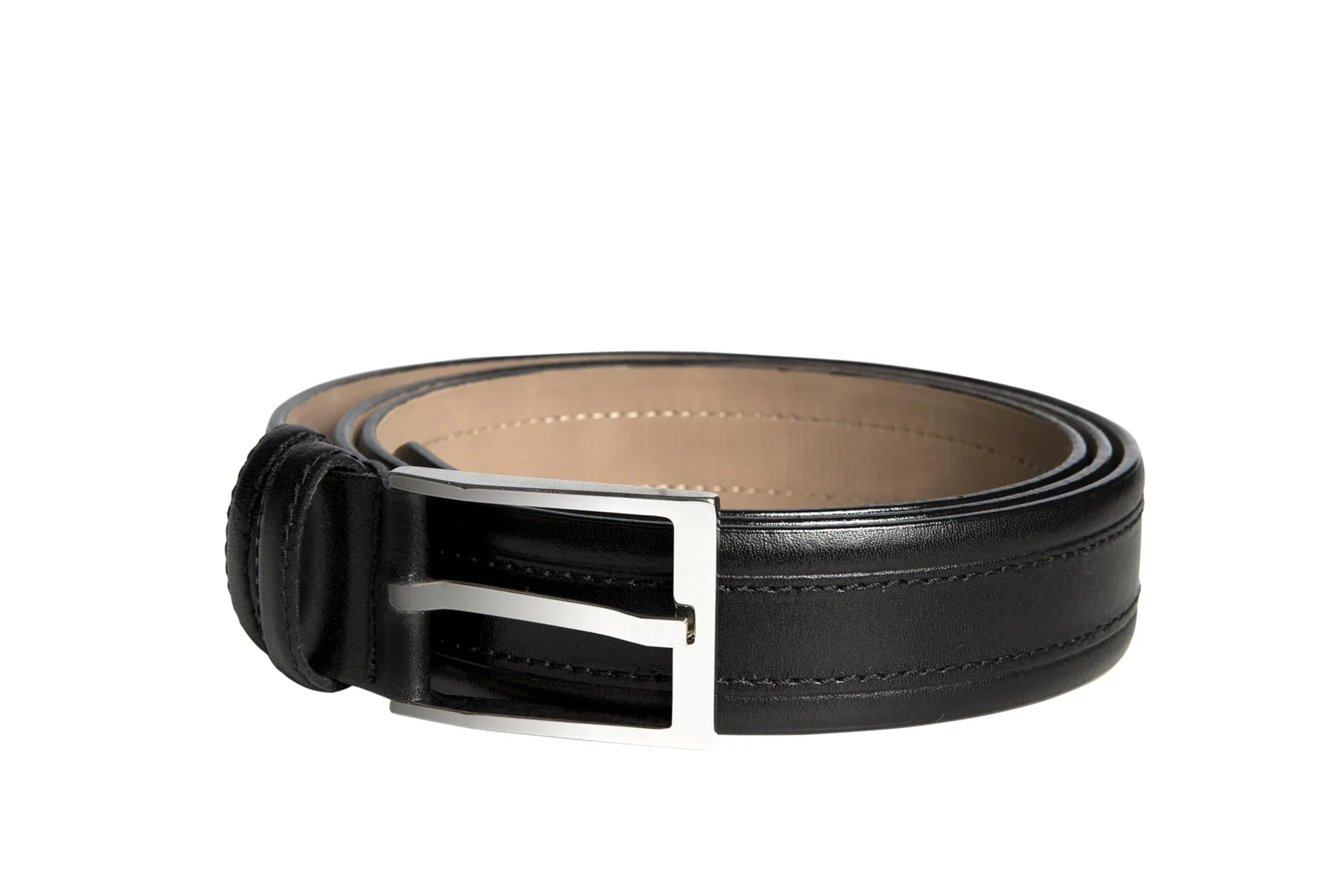 Ledergürtel, Farbe schwarz, Gr. 90 - 0