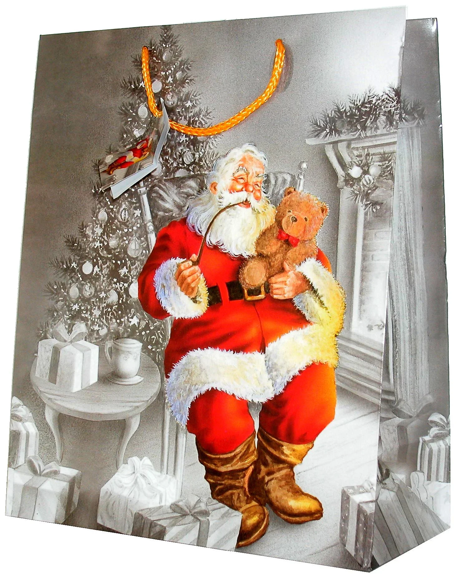Geschenktüten "Weihnachtsmann", 5 Stück - 0