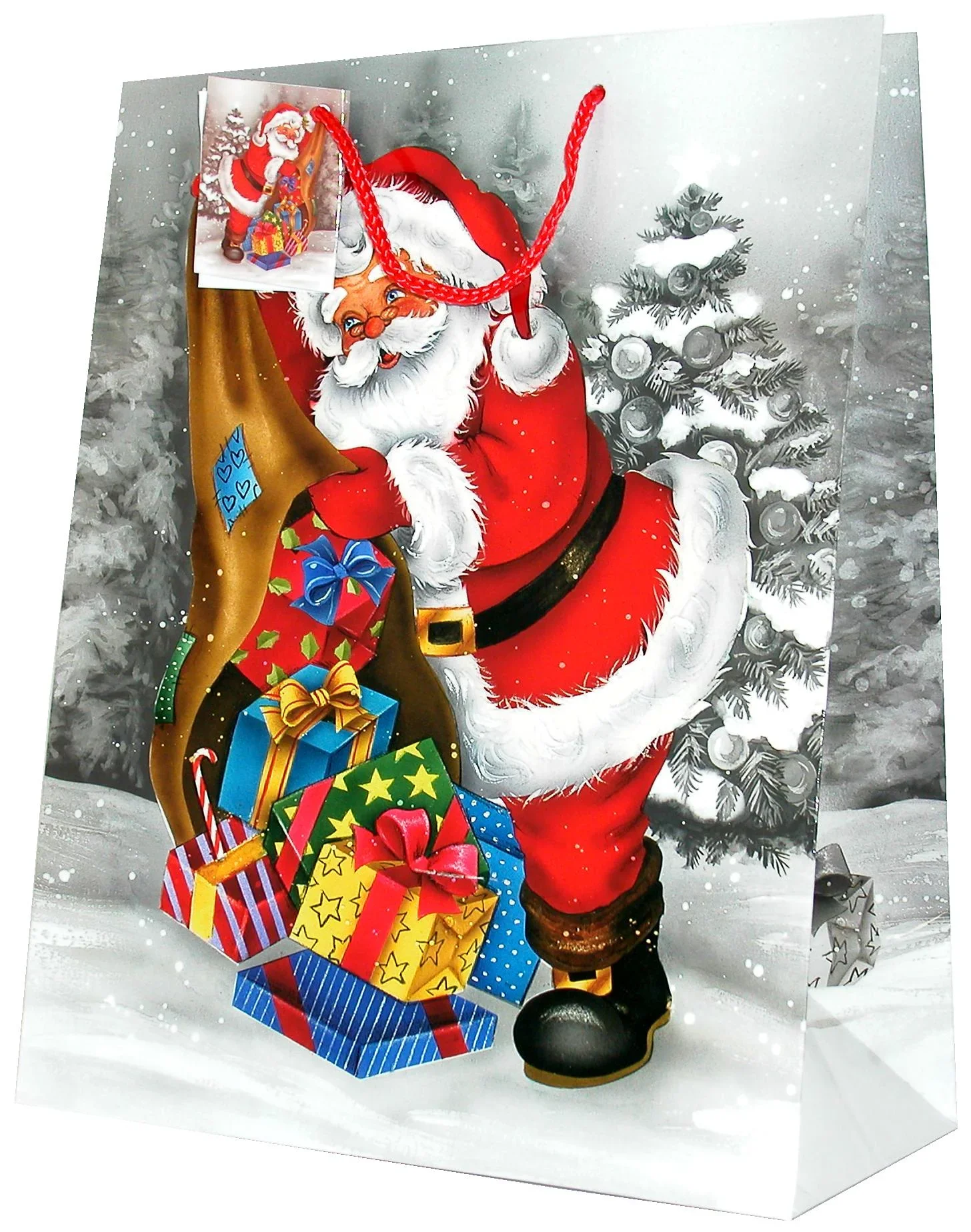 Geschenktüten "Weihnachtsmann", 5 Stück - 2