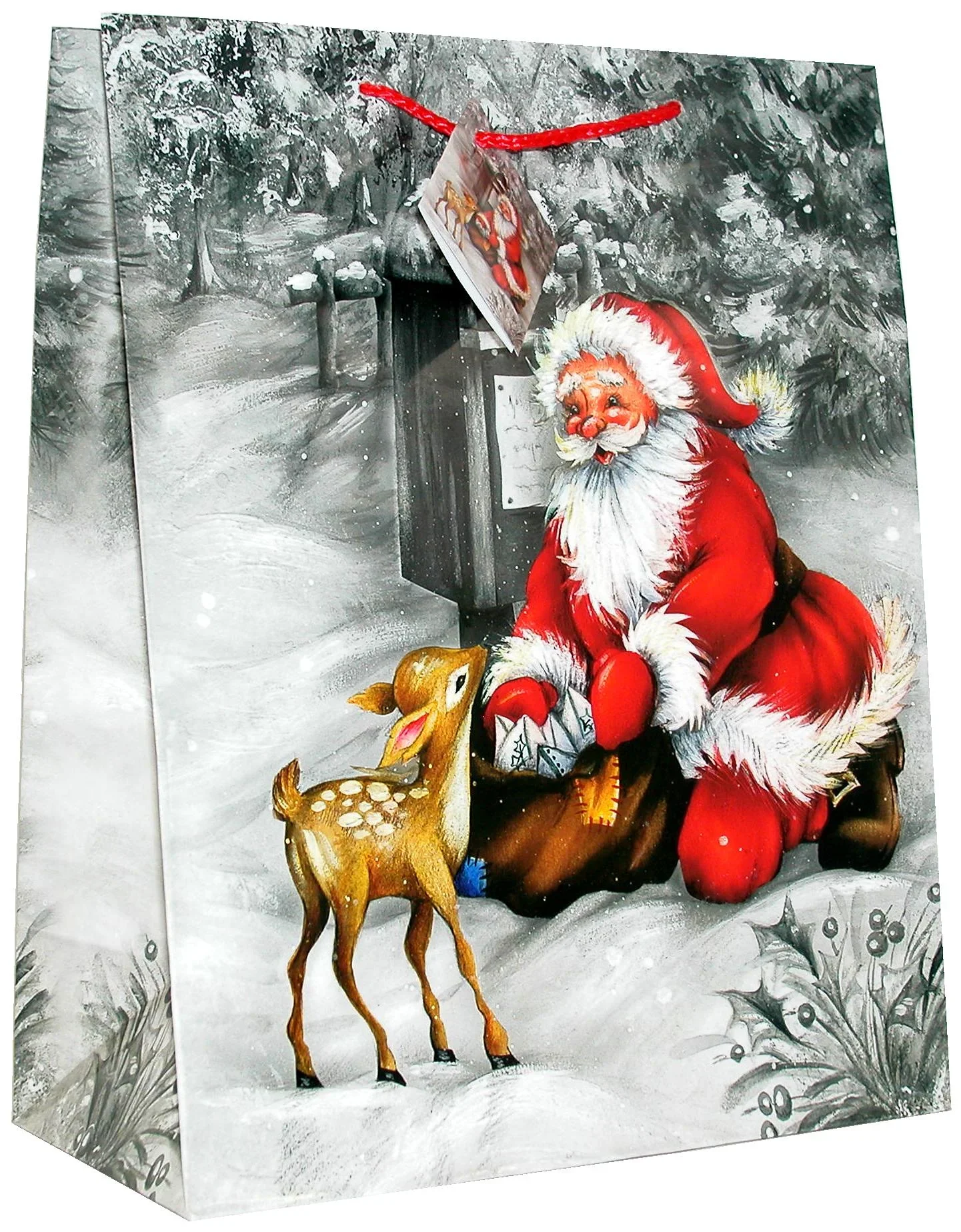 Geschenktüten "Weihnachtsmann", 5 Stück - 3