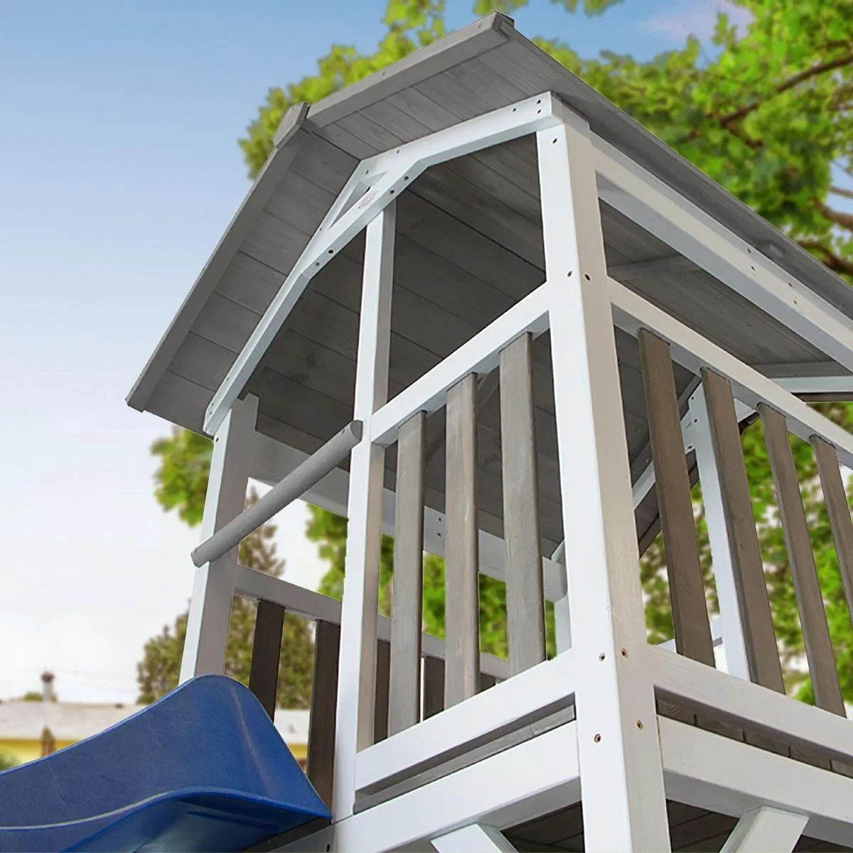 Beach Tower Spielturm - Blaue Rutsche - 4