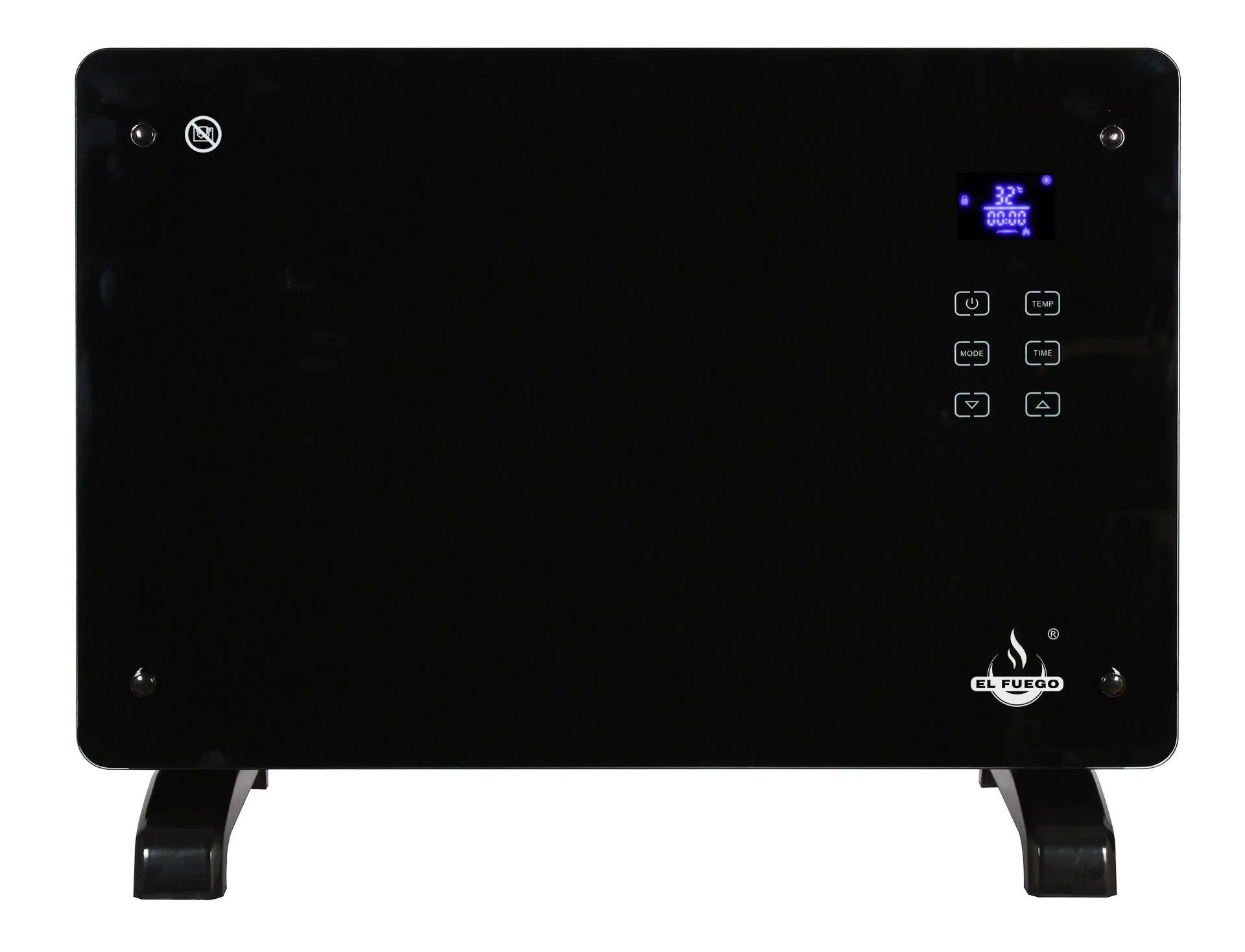 Glaskonvektor,schwarz, 1500 W - 1