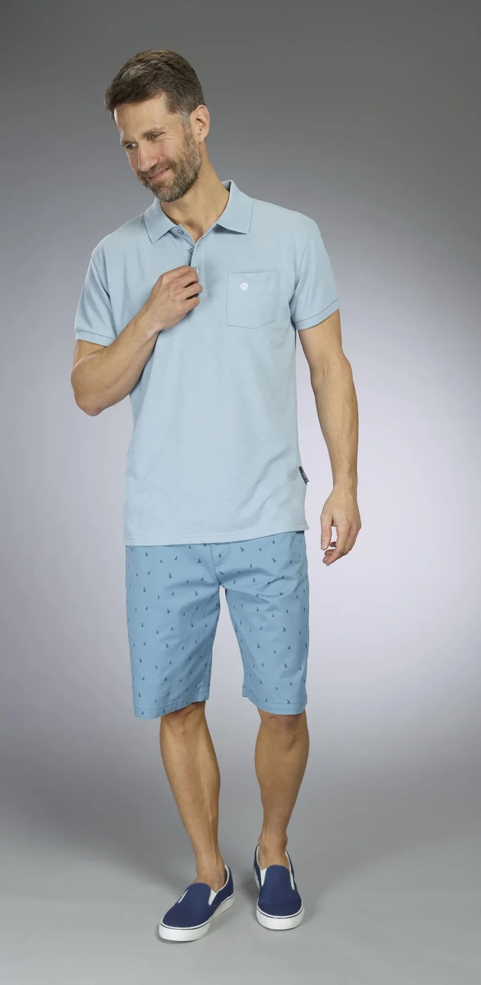Shorts mit Druck, Farbe aqua, Gr.M - 5