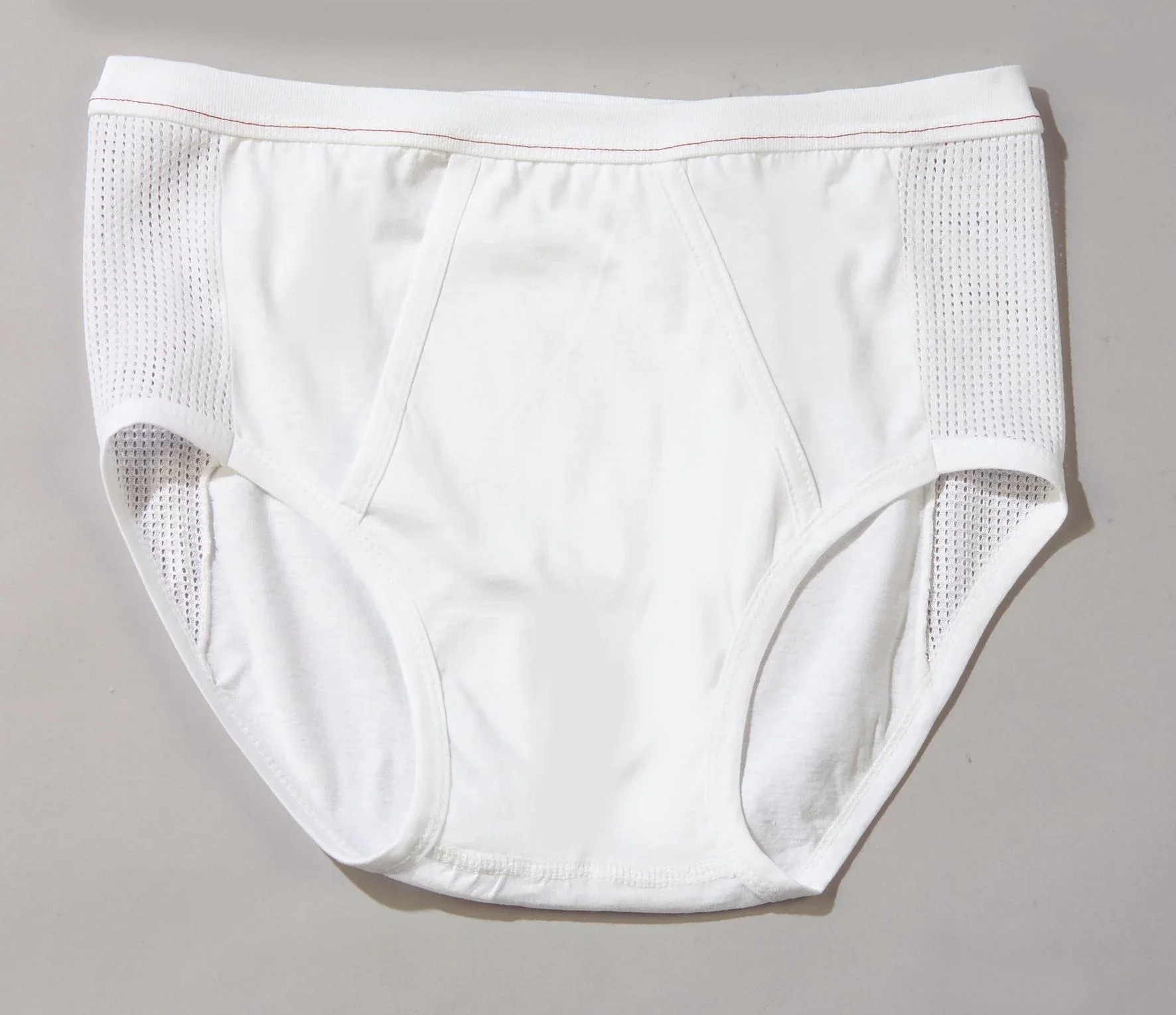 Herren Slip mit Netzzonen, weiß, Gr. 10 - 0