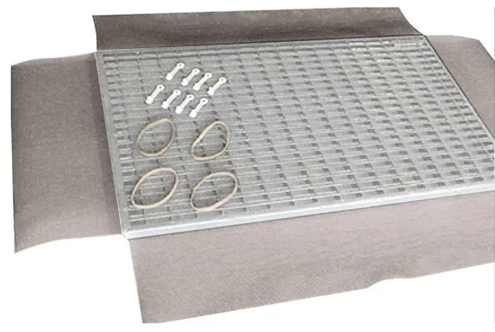 Lichtschacht Schutz-Gewebe aus Fiberglas, für Licht- und Kellerschächte bis max. 50 x 125 cm - 1