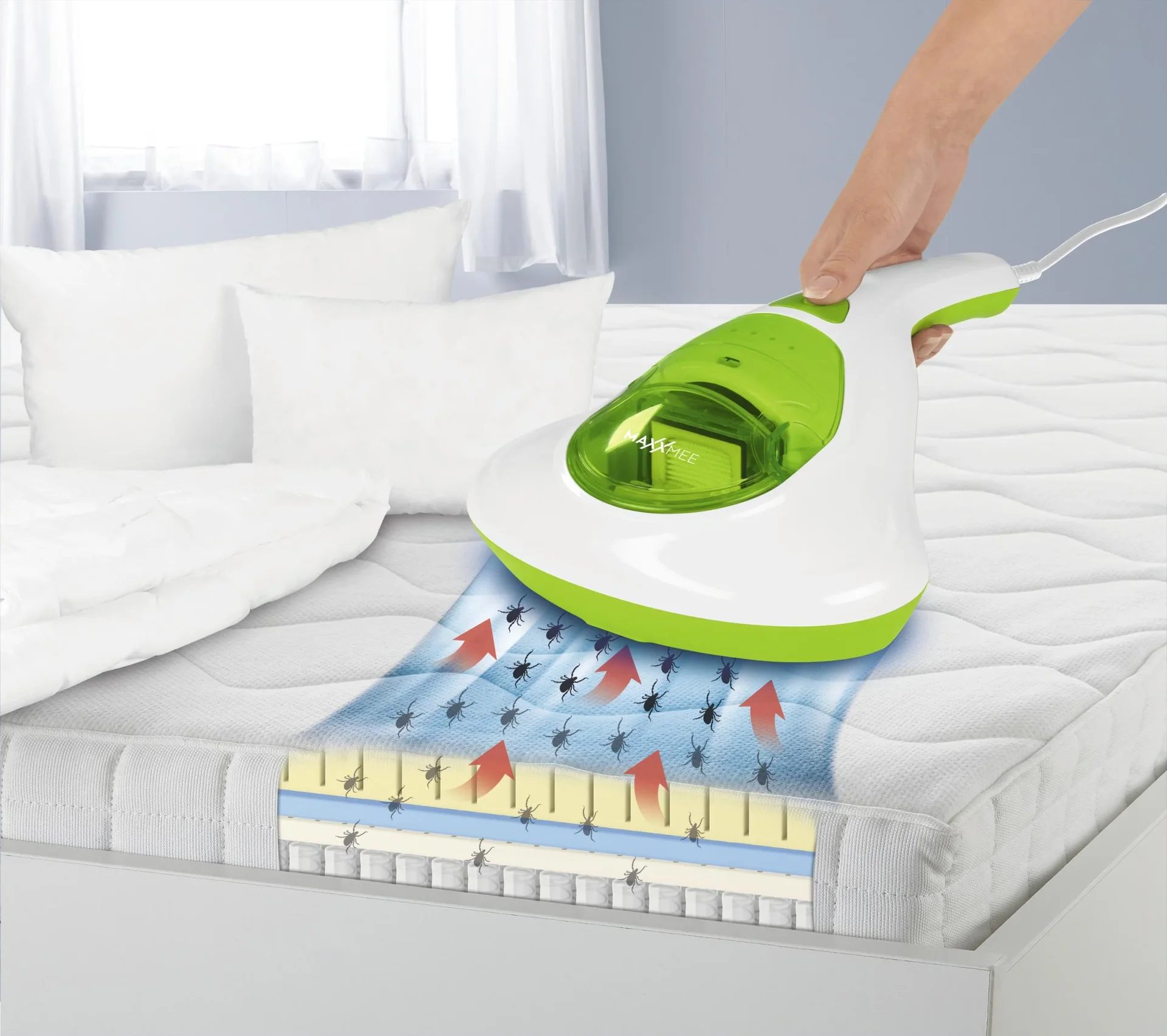 Milben-Handstaubsauger - mit UVC-Licht, 300 Watt - 0