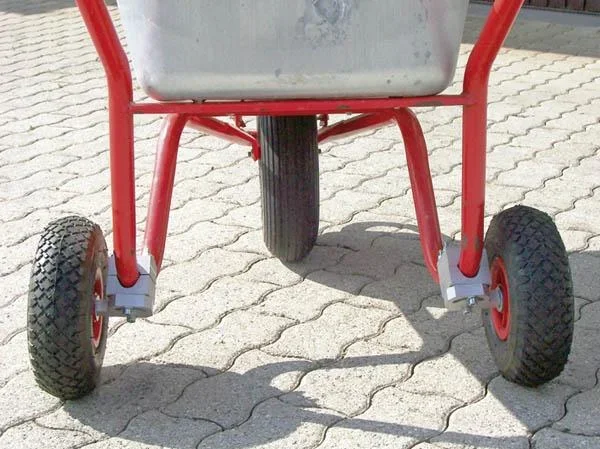 Stützräder Anbausatz für Schubkarren, 2er Set - 3