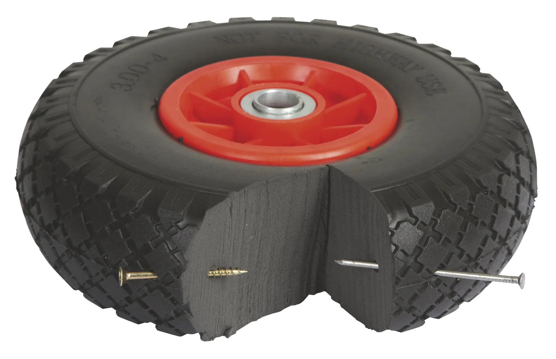 Stützräder Anbausatz für Schubkarren, 2er Set - 5