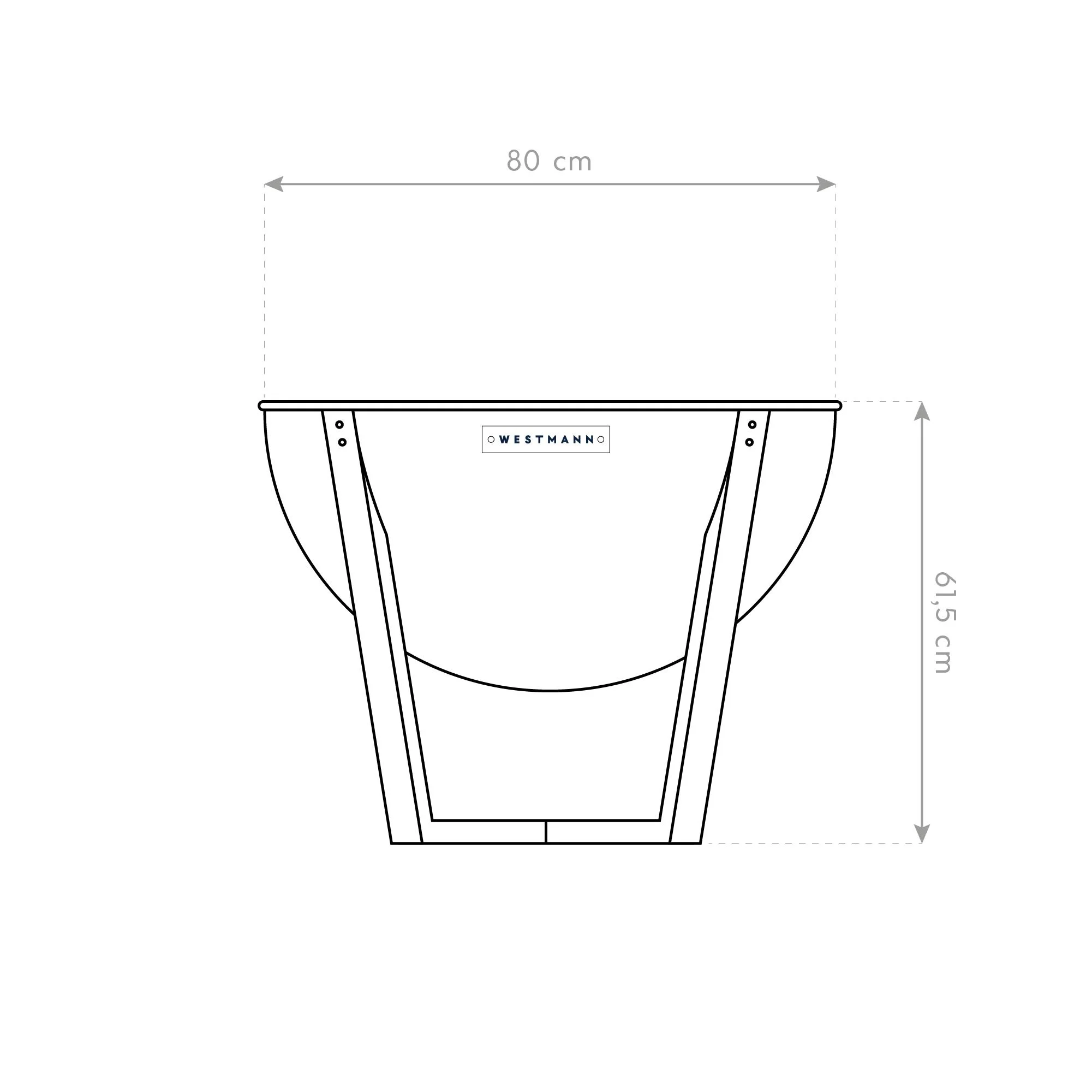 Feuerstelle Premium Grill und Feuerstelle 81x81x62 cm Schwarz - 3