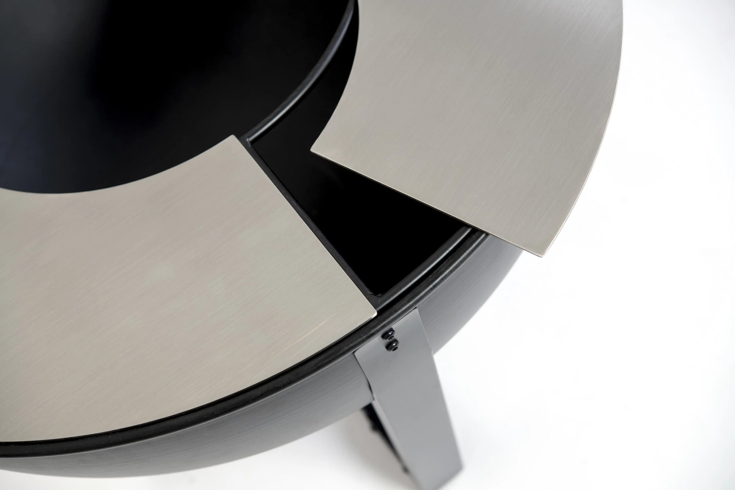 Feuerstelle Premium Grill und Feuerstelle 81x81x62 cm Schwarz - 5
