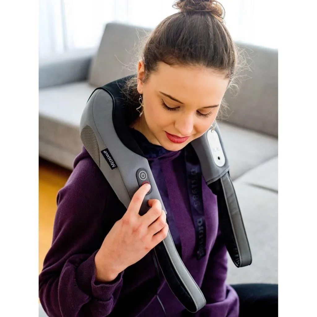 Nackenmassagegerät mit Lautsprechern NM A90 schwarz und grau - 3