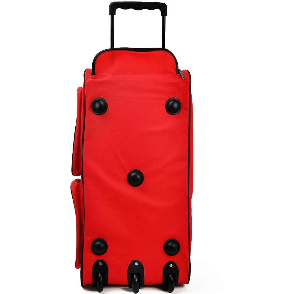 XXL Reisetasche mit Trolleyfunktion rot 160 LITER - 2