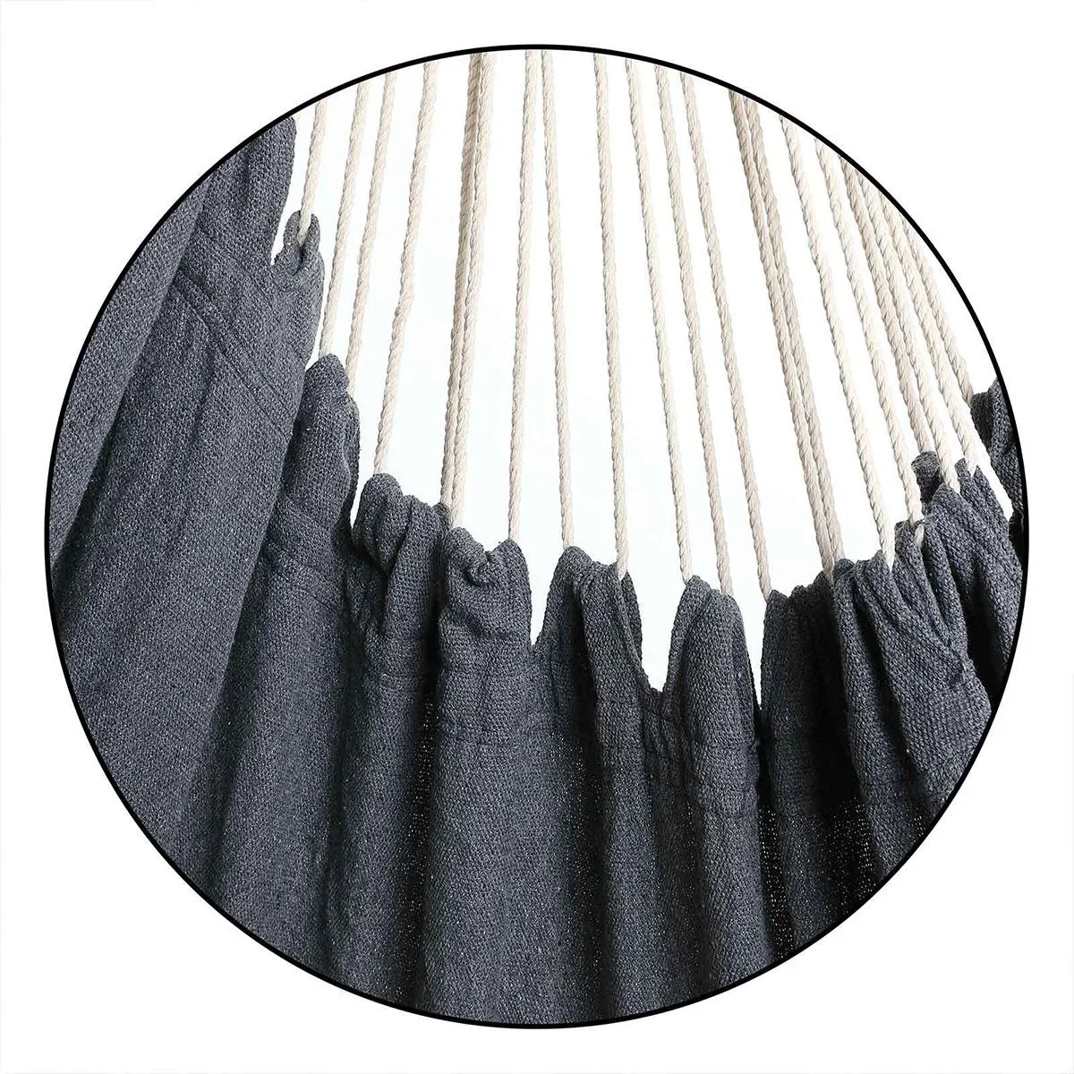 Hängesessel grau 185x130x155cm - 2