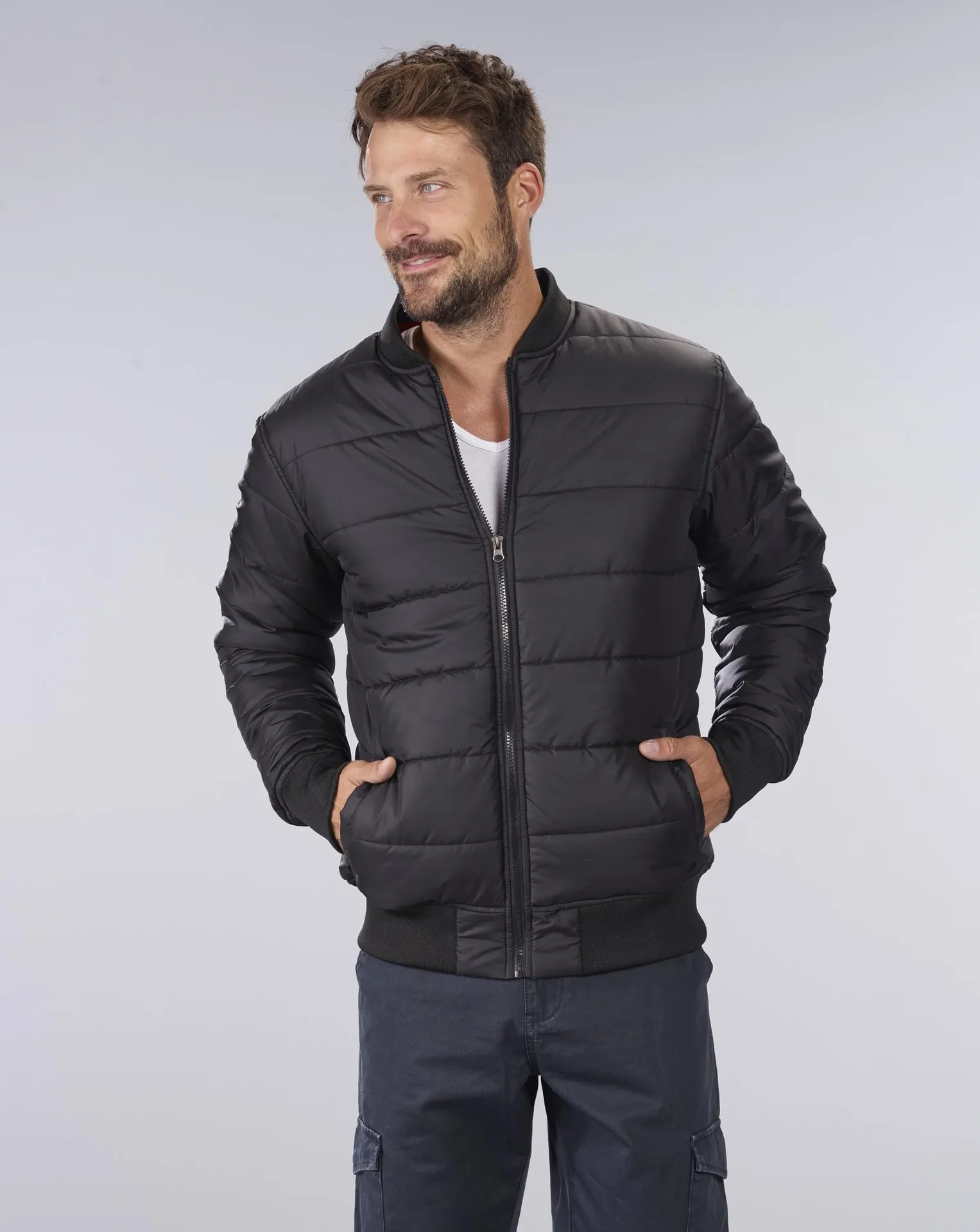 Bomberjacke AF1, Farbe schwarz, Gr.XL - 2