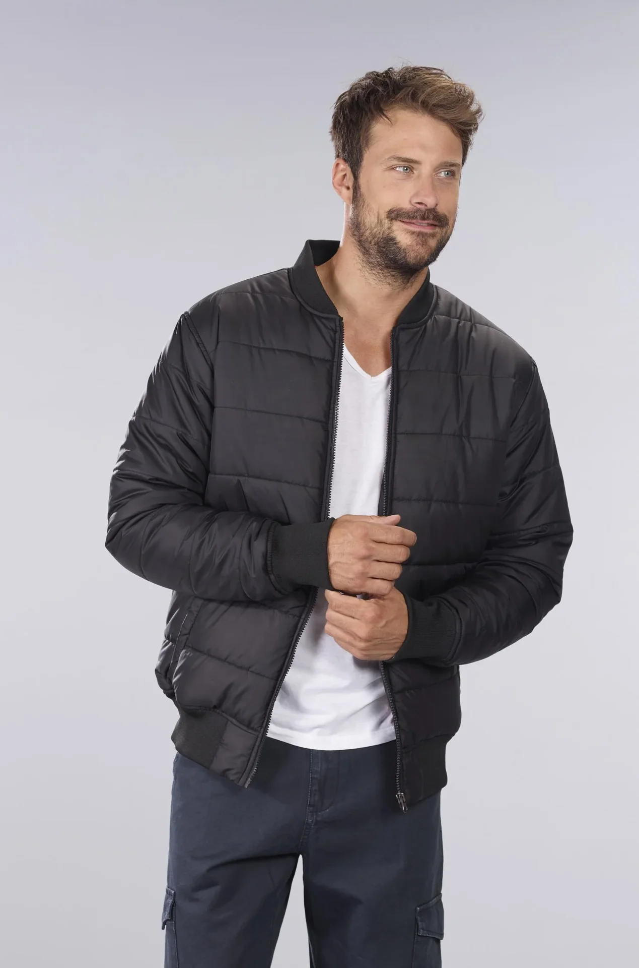 Bomberjacke AF1, Farbe schwarz, Gr.XL - 6