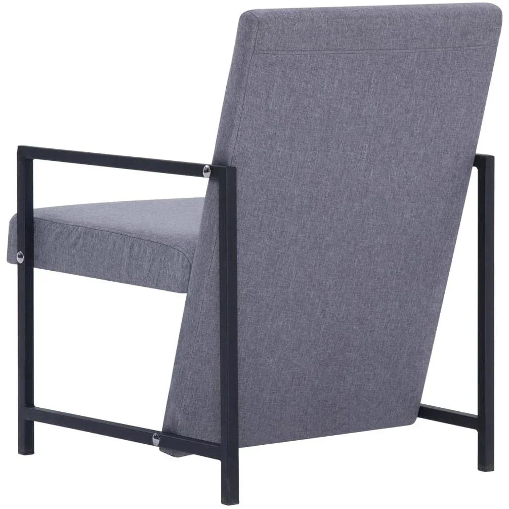 Sessel Stoff hellgrau - 2