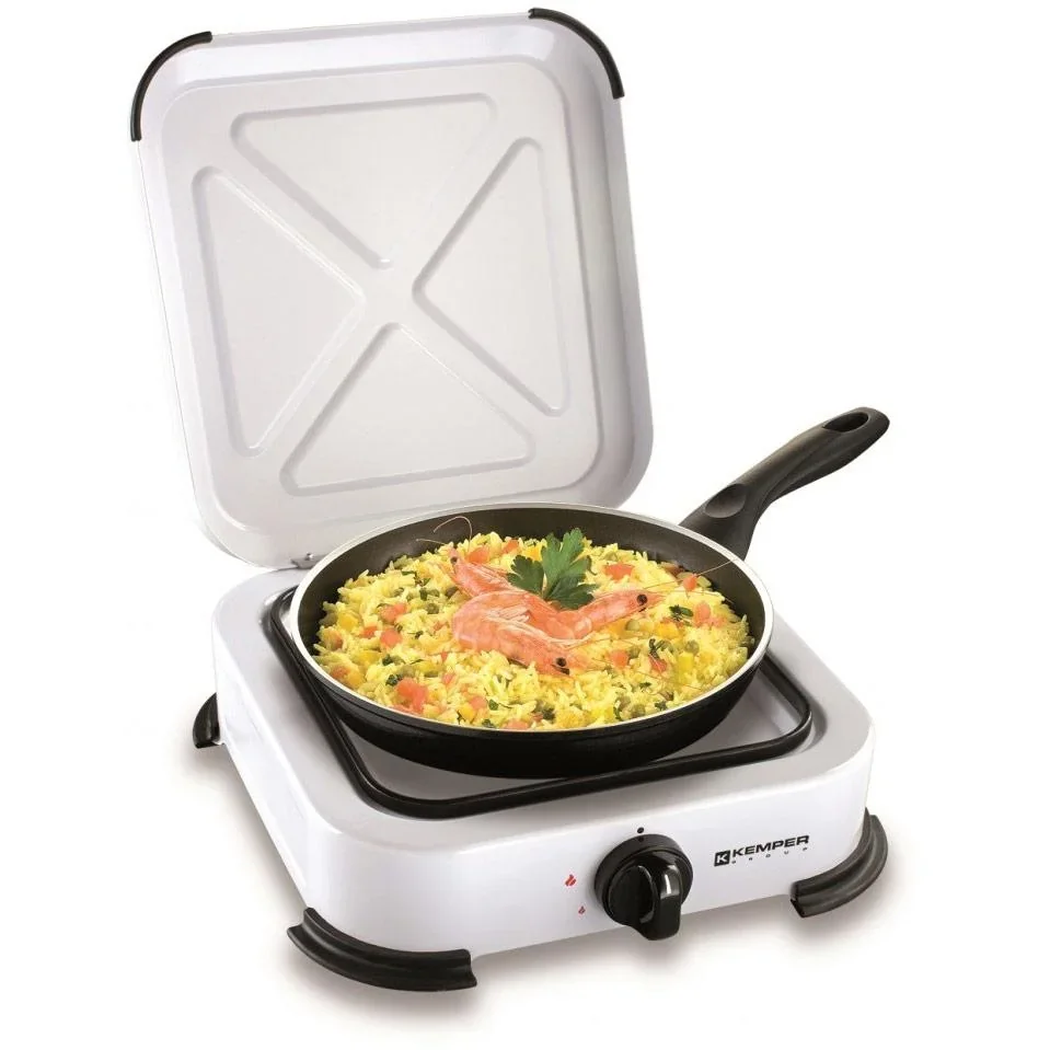 Gasherd mit 1 Brenner aus Edelstahl - 1,2kW - 0