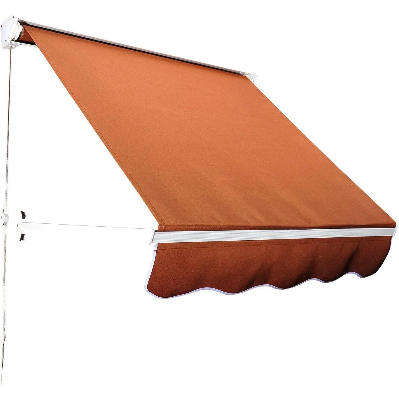 Alu Markise Klemmmarkise Fenster Sonnenschutz 122 x 70 cm - 0