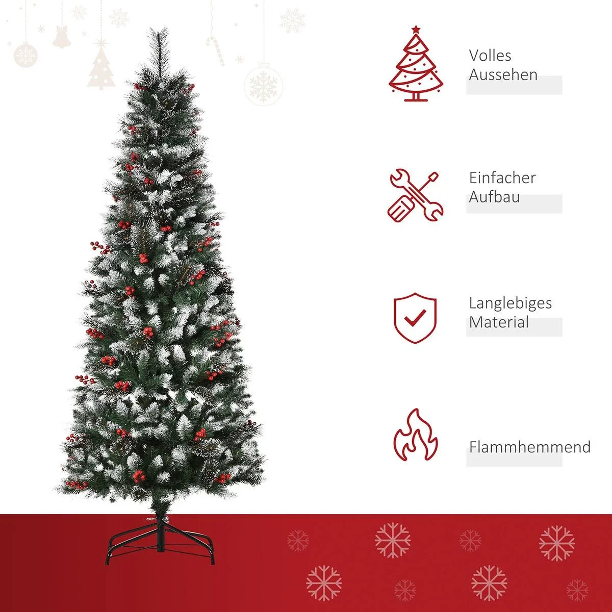 Künstlicher Weihnachtsbaum Weihnachtsbaum, Christbaum, Tannenbaum | Aosom.de - 2