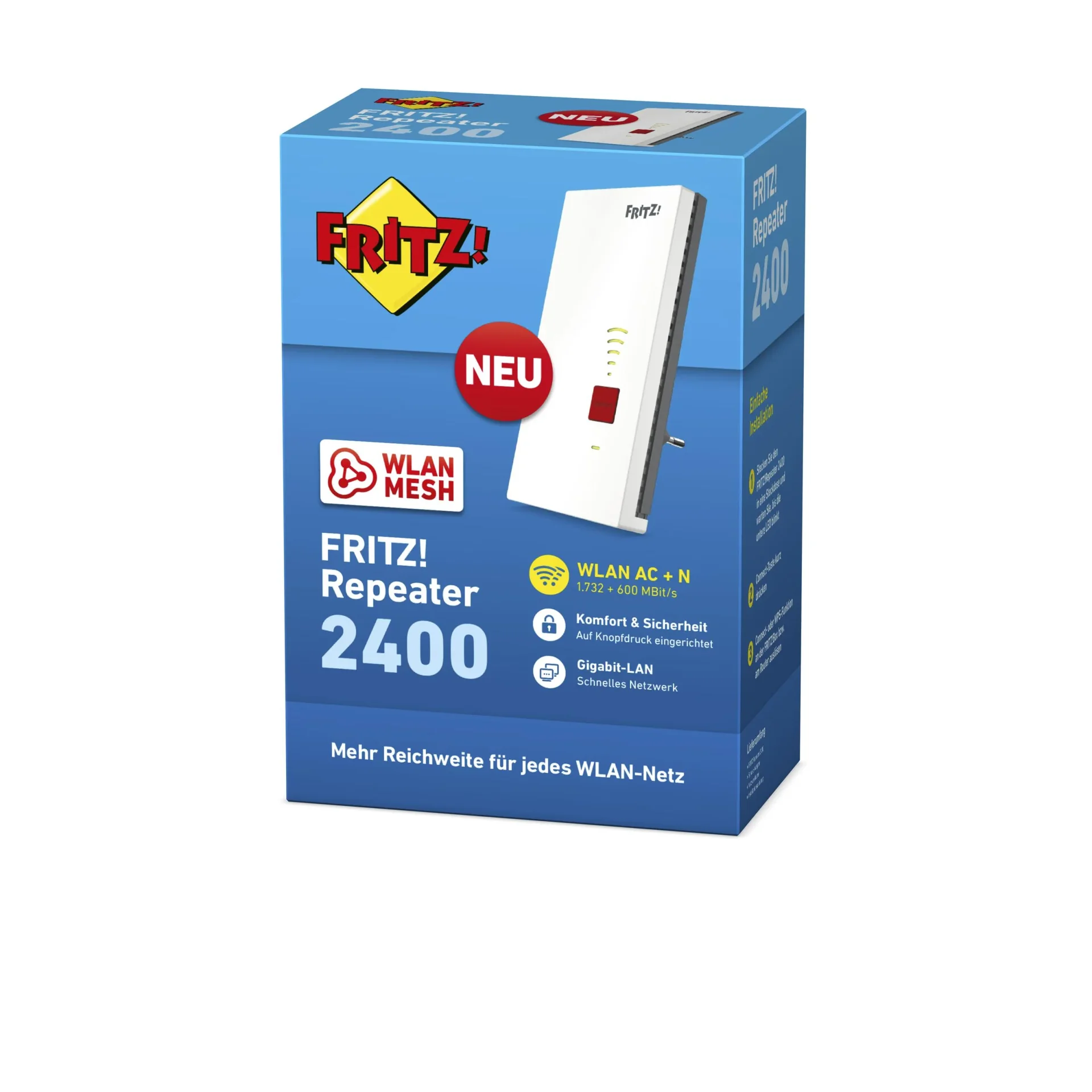 FRITZ!Repeater 2400, Dual-WLAN AC+N, bis zu 2333 Mbit/s - 1