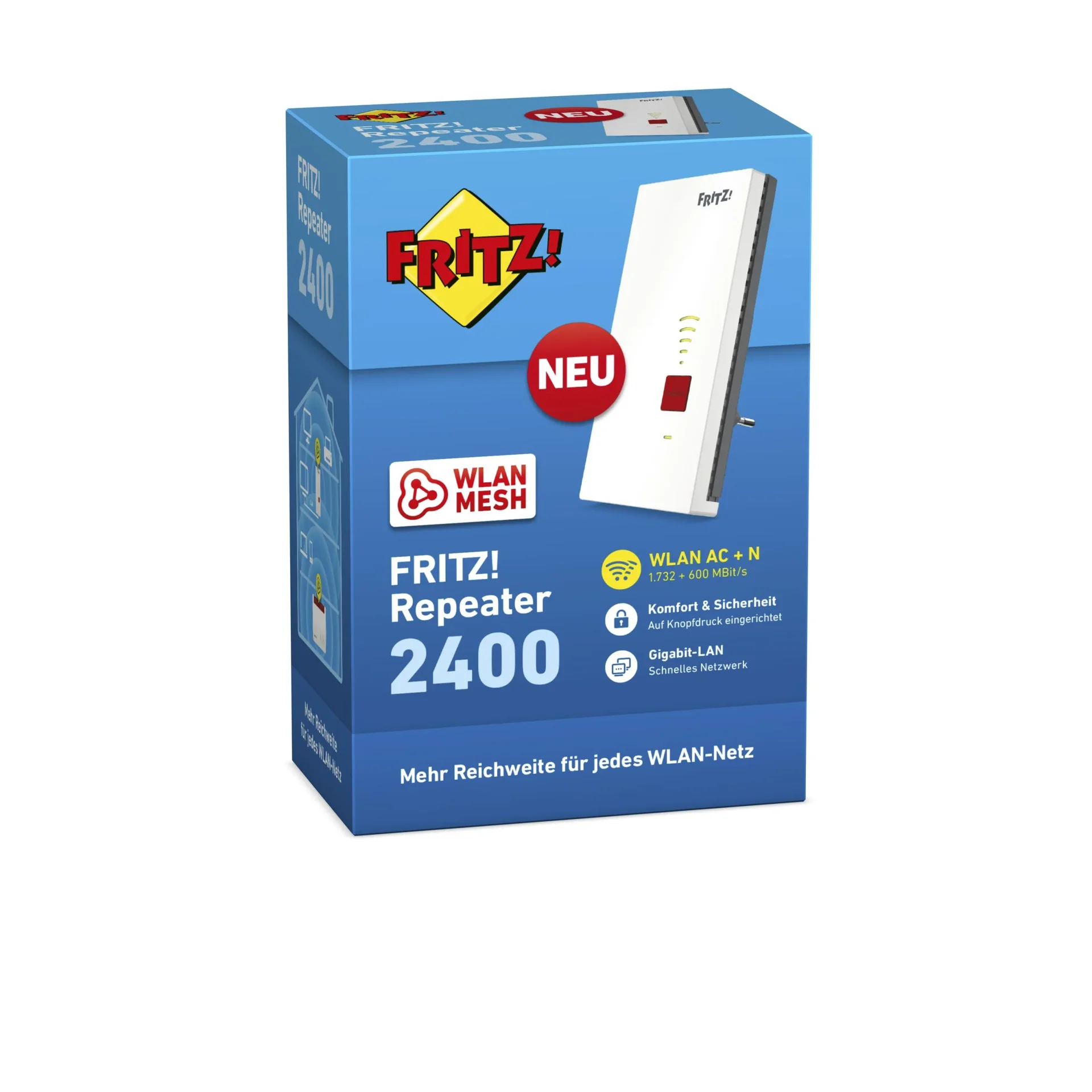 FRITZ!Repeater 2400, Dual-WLAN AC+N, bis zu 2333 Mbit/s - 2