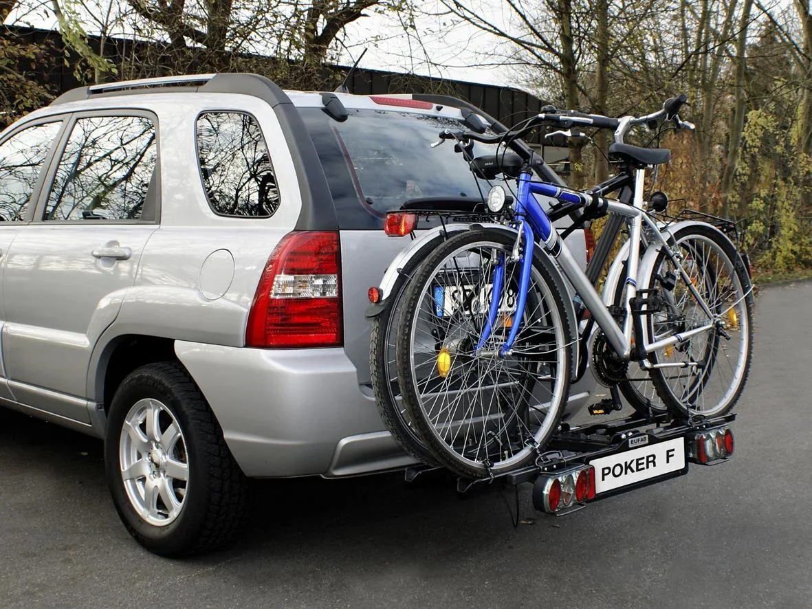 Fahrradträger für Anhängerkupplung "Poker-F" - abklappbar - 0