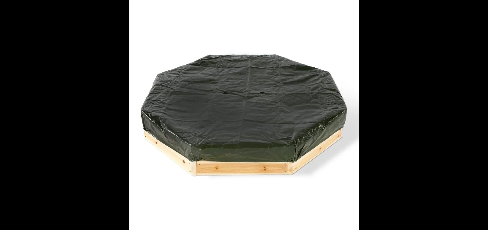 Sandkasten Schatzinsel aus Holz, Outdoor-Sandkasten für Kinder aus Holz, Sitzbank, natur - 0