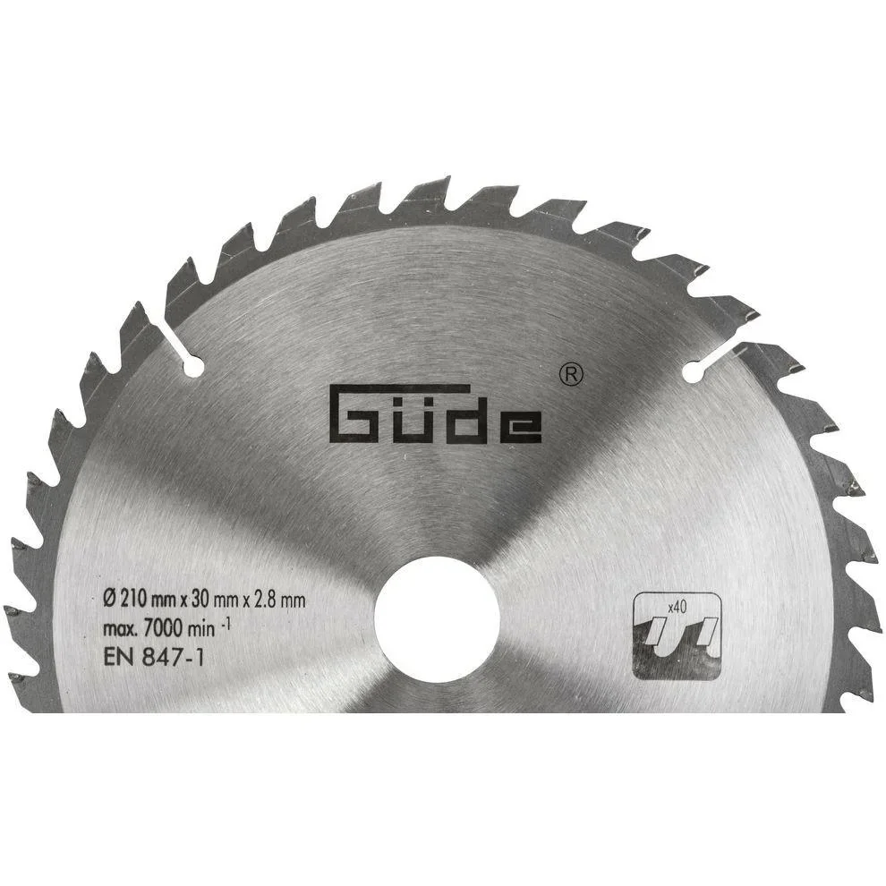 Holzsägeblatt - 40T - 210x210x2,8 mm - 0