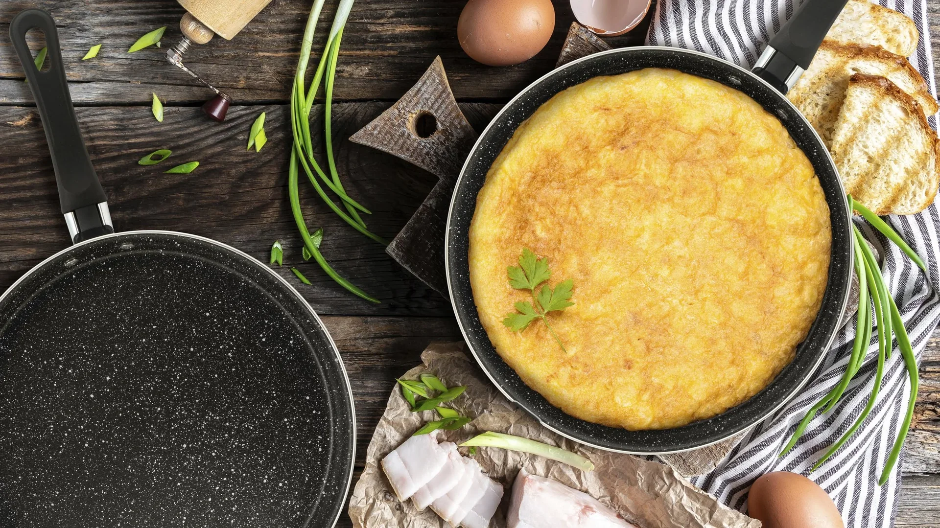 Induktions-Wendepfanne 2-tlg. - 2in1 - Ø 24 x 8 cm, Aluminium - 2