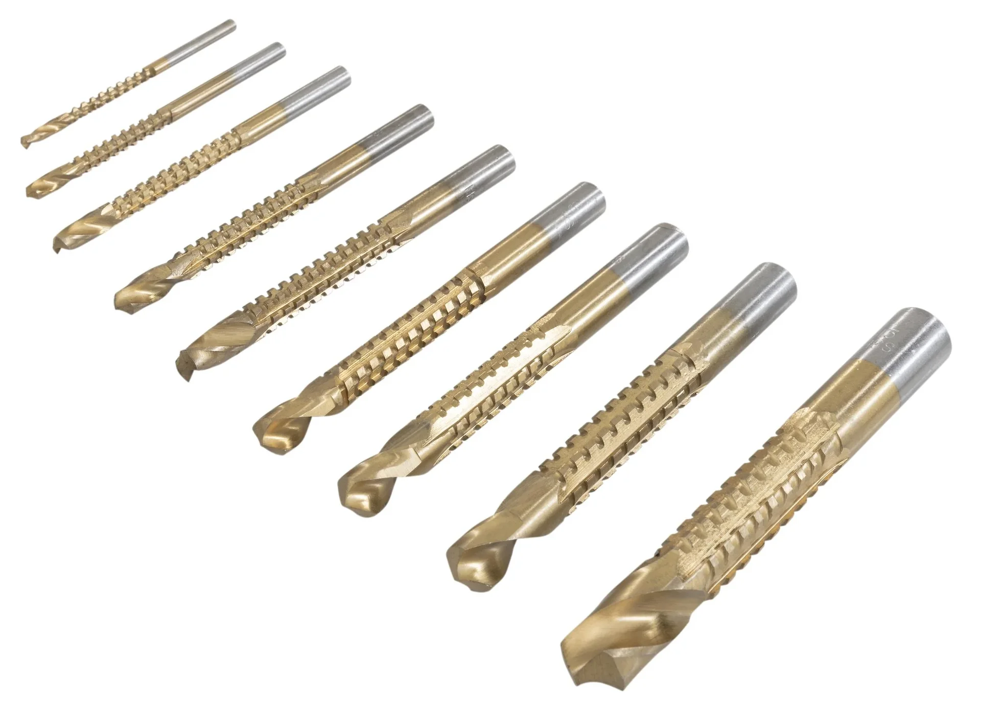 Tin-Fräsbohrer-Satz 9-teilig - 1