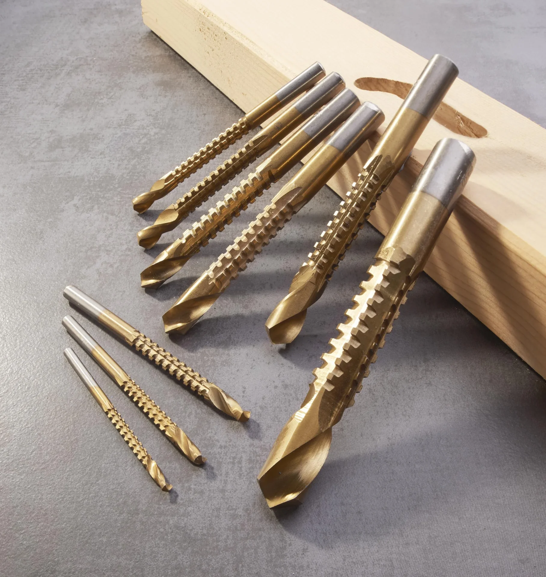 Tin-Fräsbohrer-Satz 9-teilig - 3