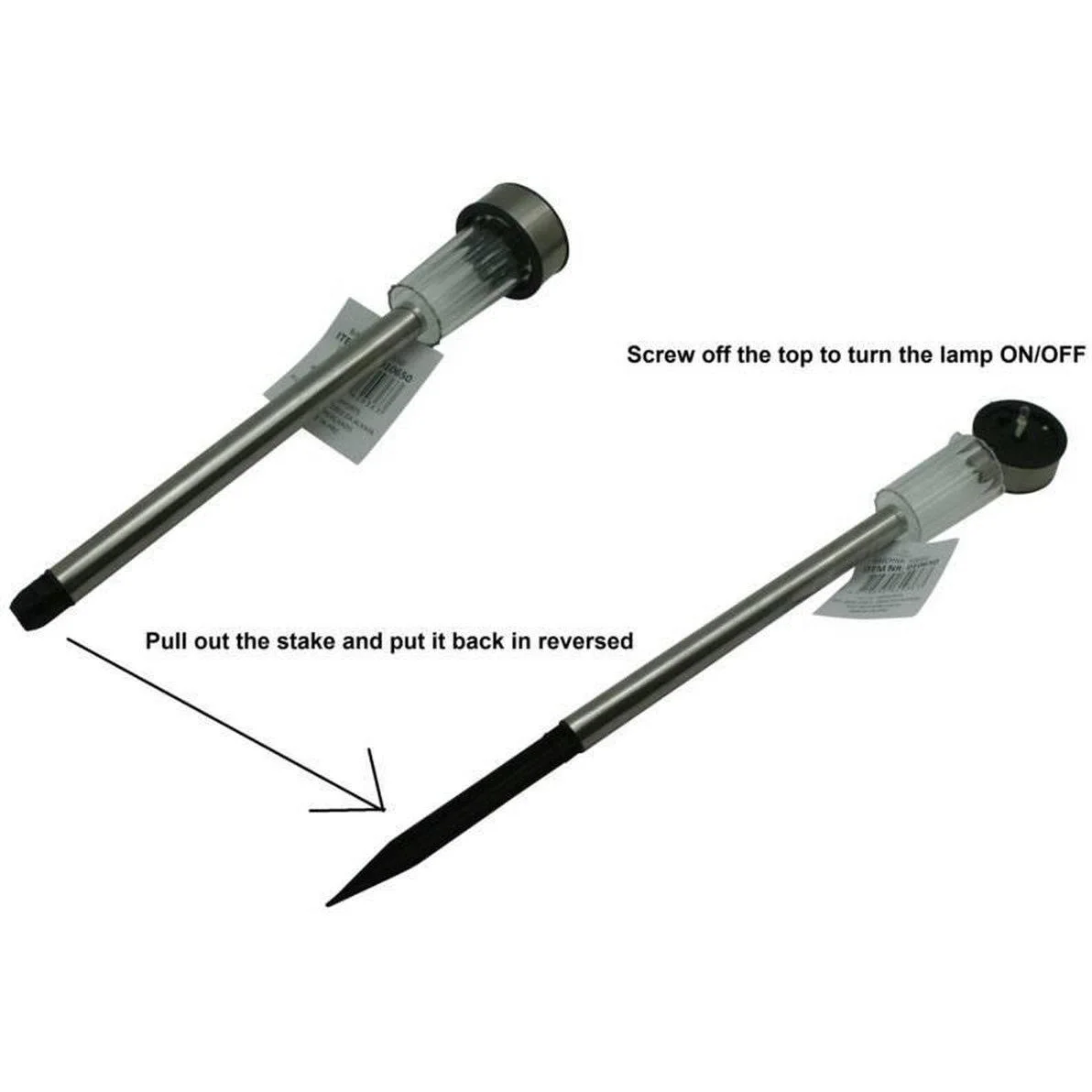 Solar-Gartenleuchte mit LED - 1