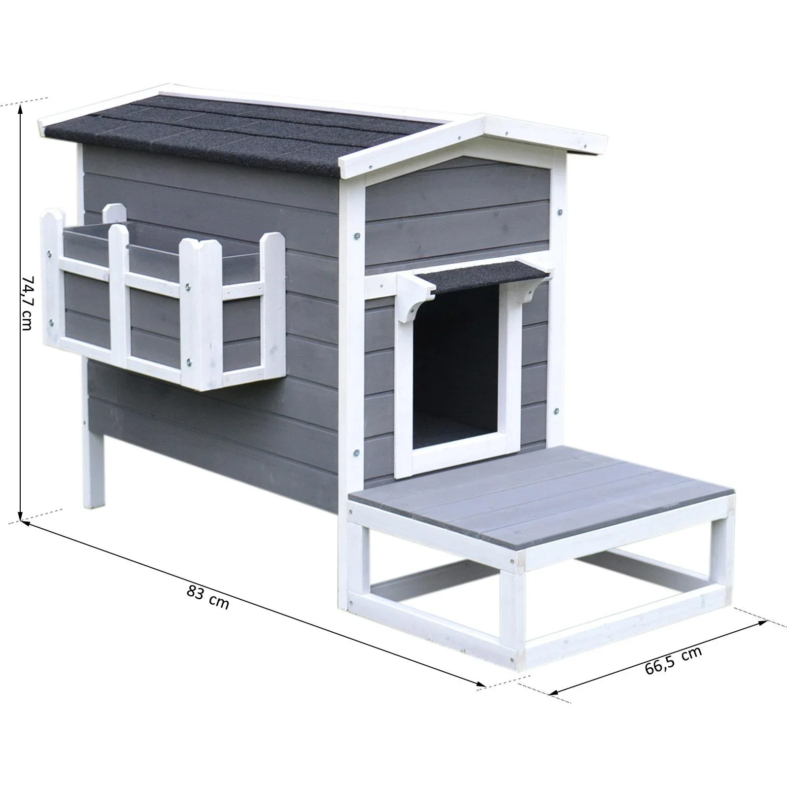 Katzenhaus mit Terrasse und Balkon - 1