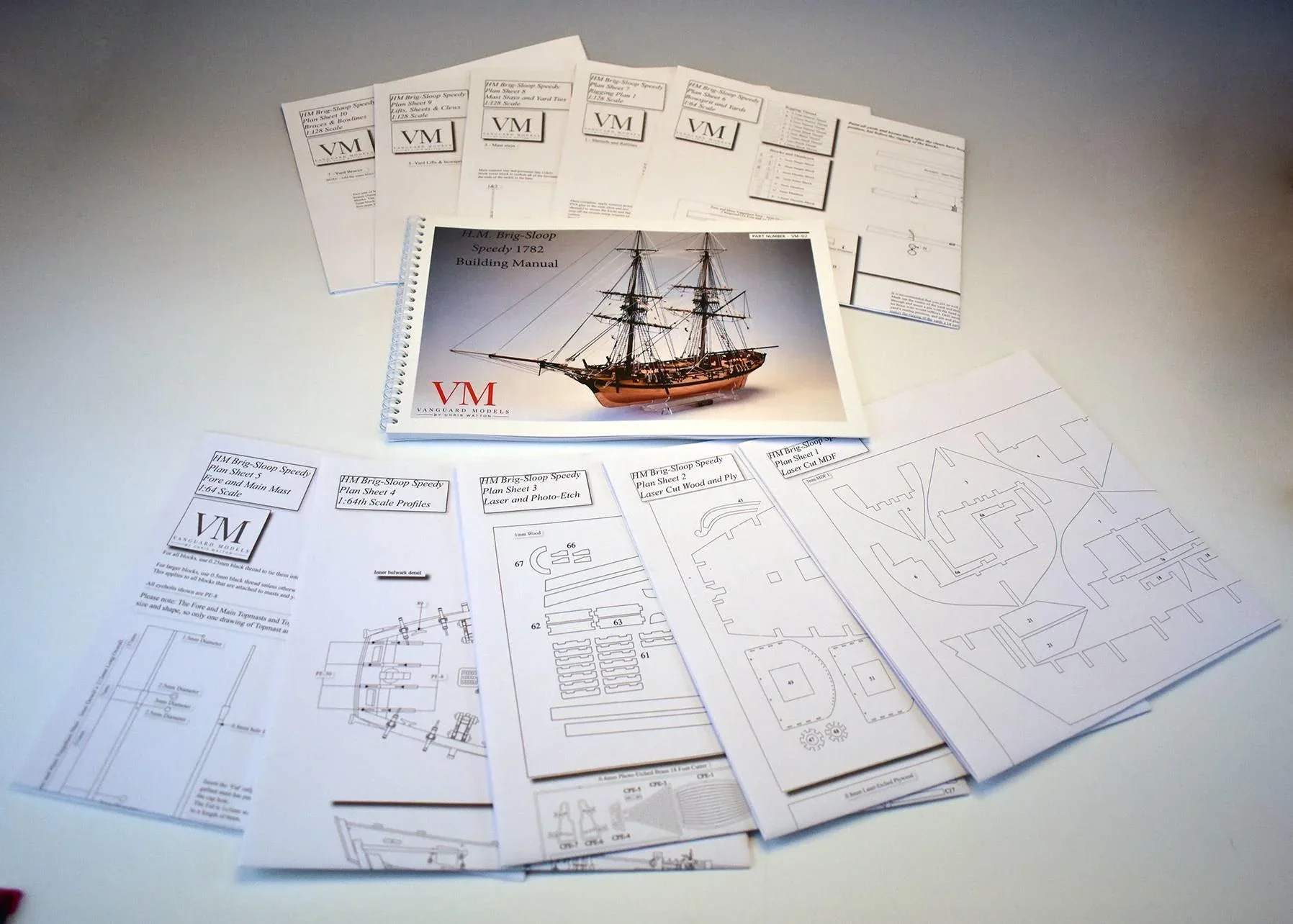 Bausatz HMS Speedy im Maßstab 1:64 - 6