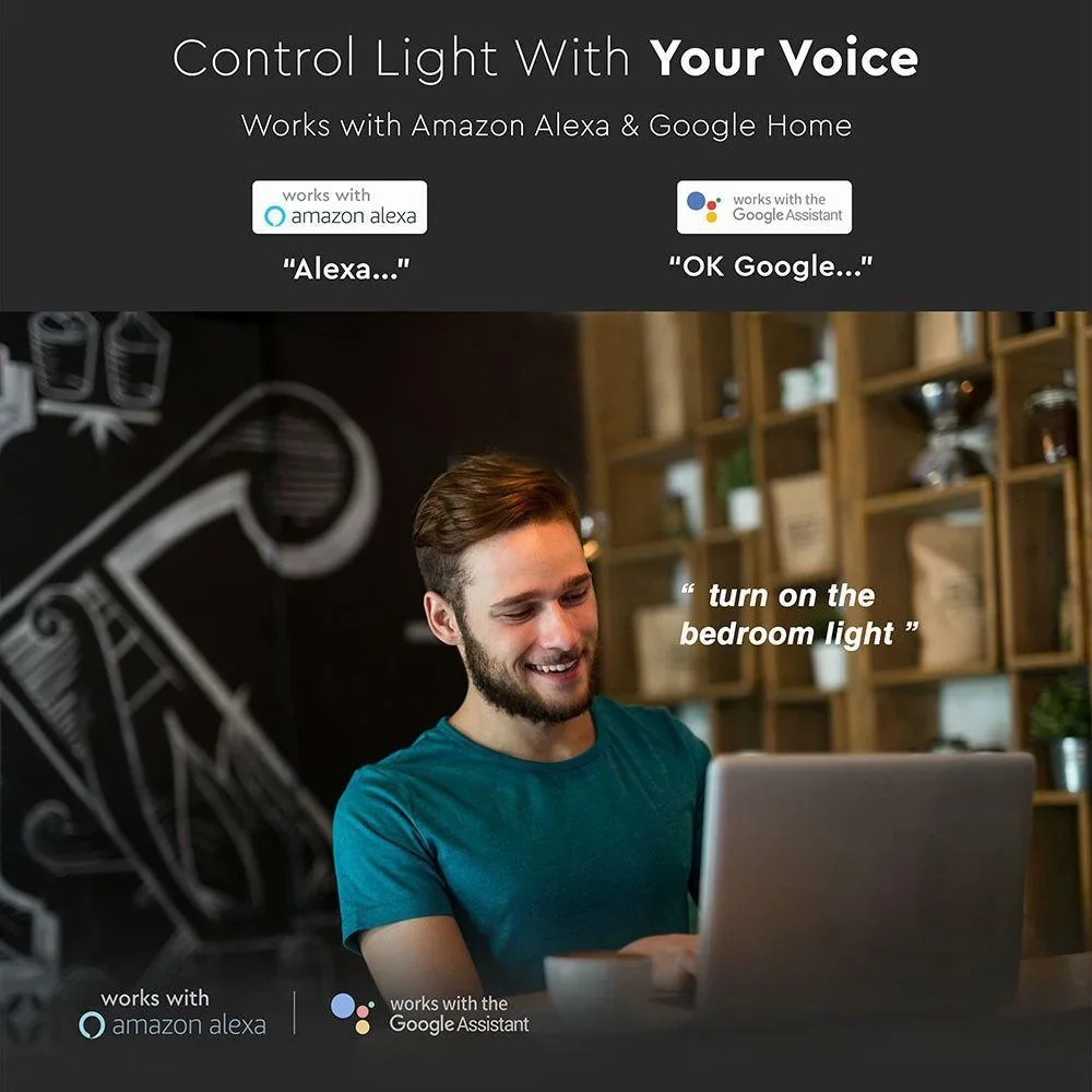 VT-5114 LED Wifi-Kerzen-Smartlampe - 4,5 W - RGB+W - E14 - 1
