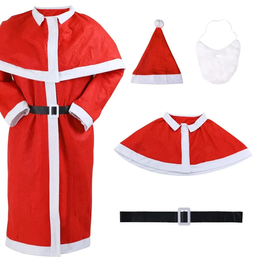 Weihnachtsmann Kostüm 5 Stück - 0