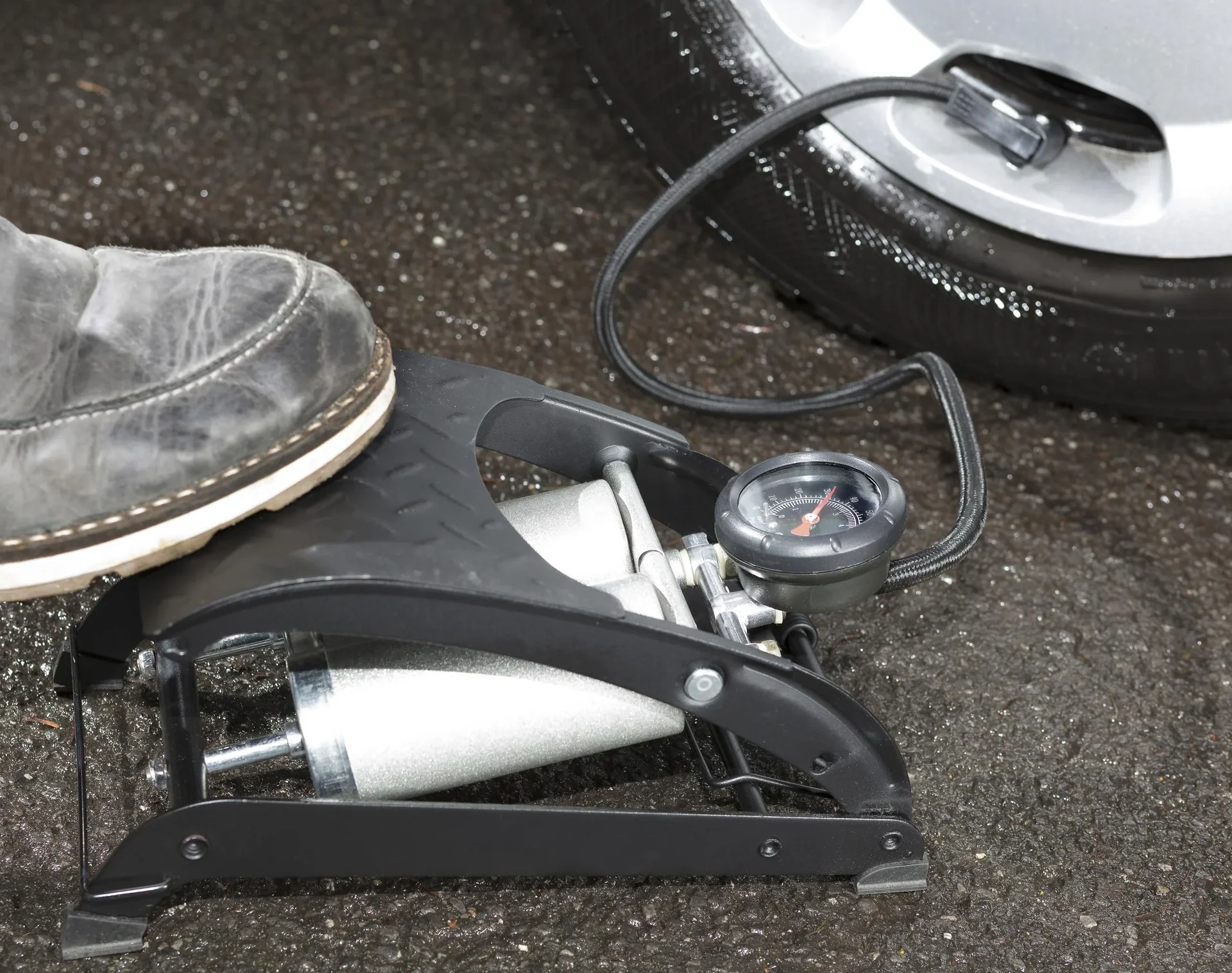 Doppelzylinder - Fußluftpumpe Premium - 1