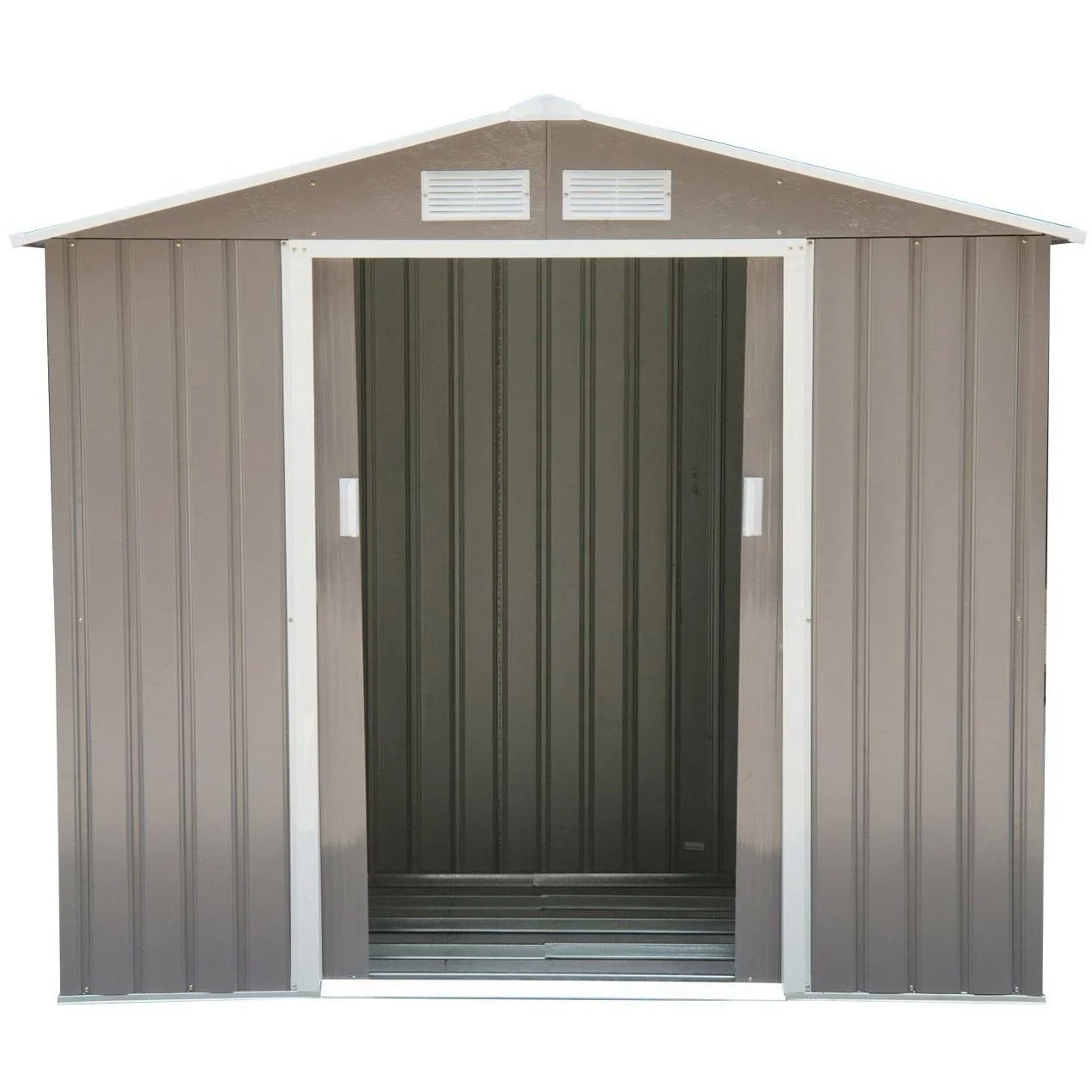 Geräteschuppen Gartenhaus 213 x 127x 185 cm, grau - 0