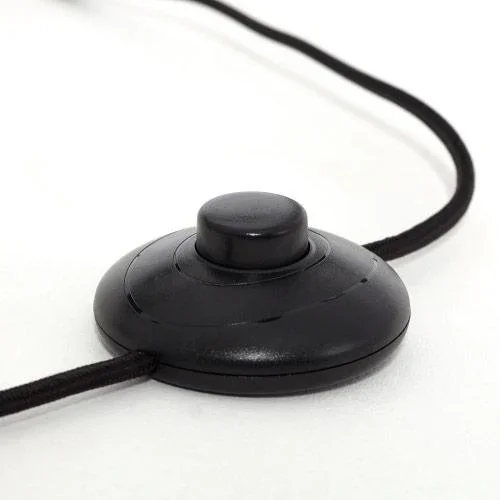 Stehleuchte Emma bundesweit mat Holzschwarz Holzbrun 60W Ø 25 cm - 1