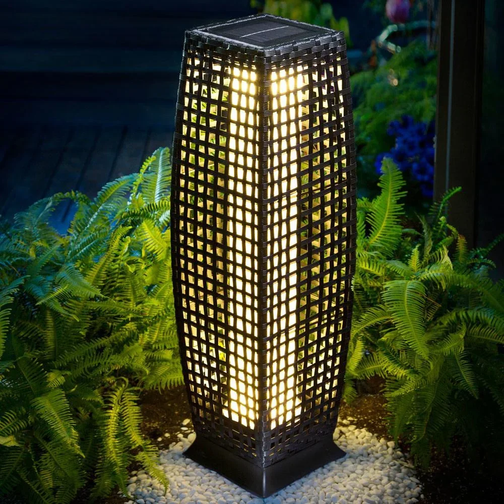 Solar-Gartenleuchte Polyrotan 25 LED 50cm - 0