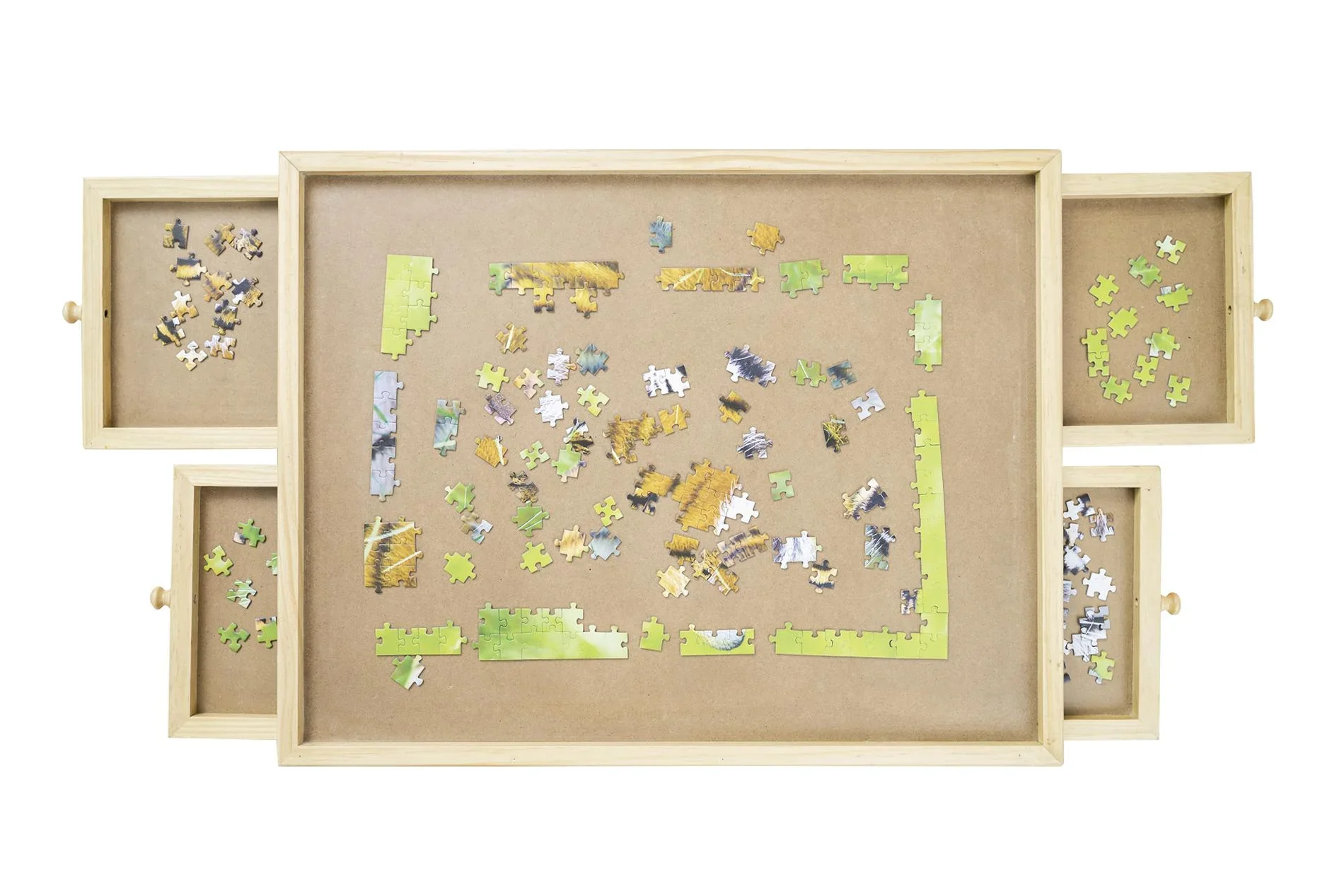 Puzzle Tisch mit 4 Schubladen - 0