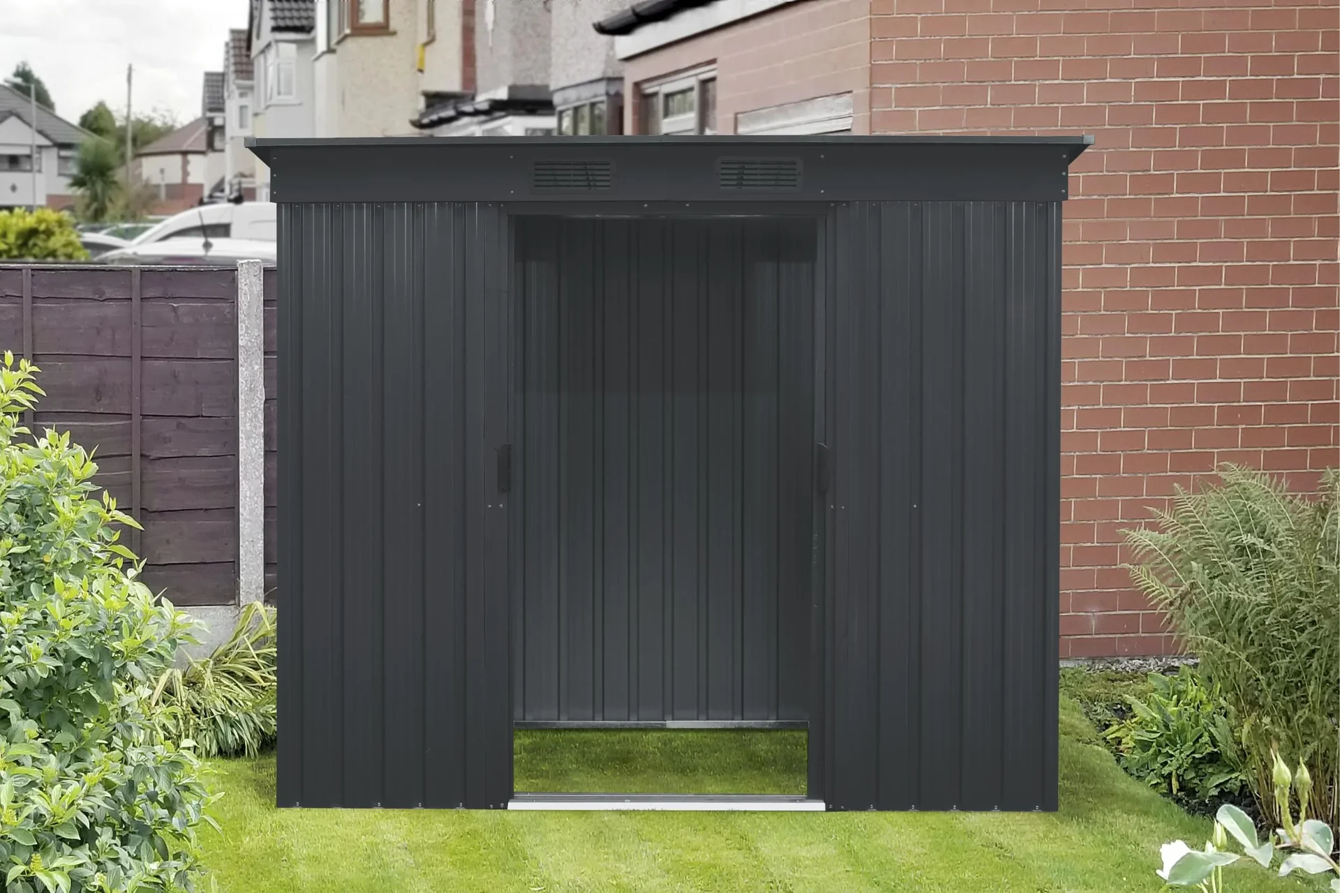 Gerätehaus LEIPZIG II 84, Anthrazit matt - 3