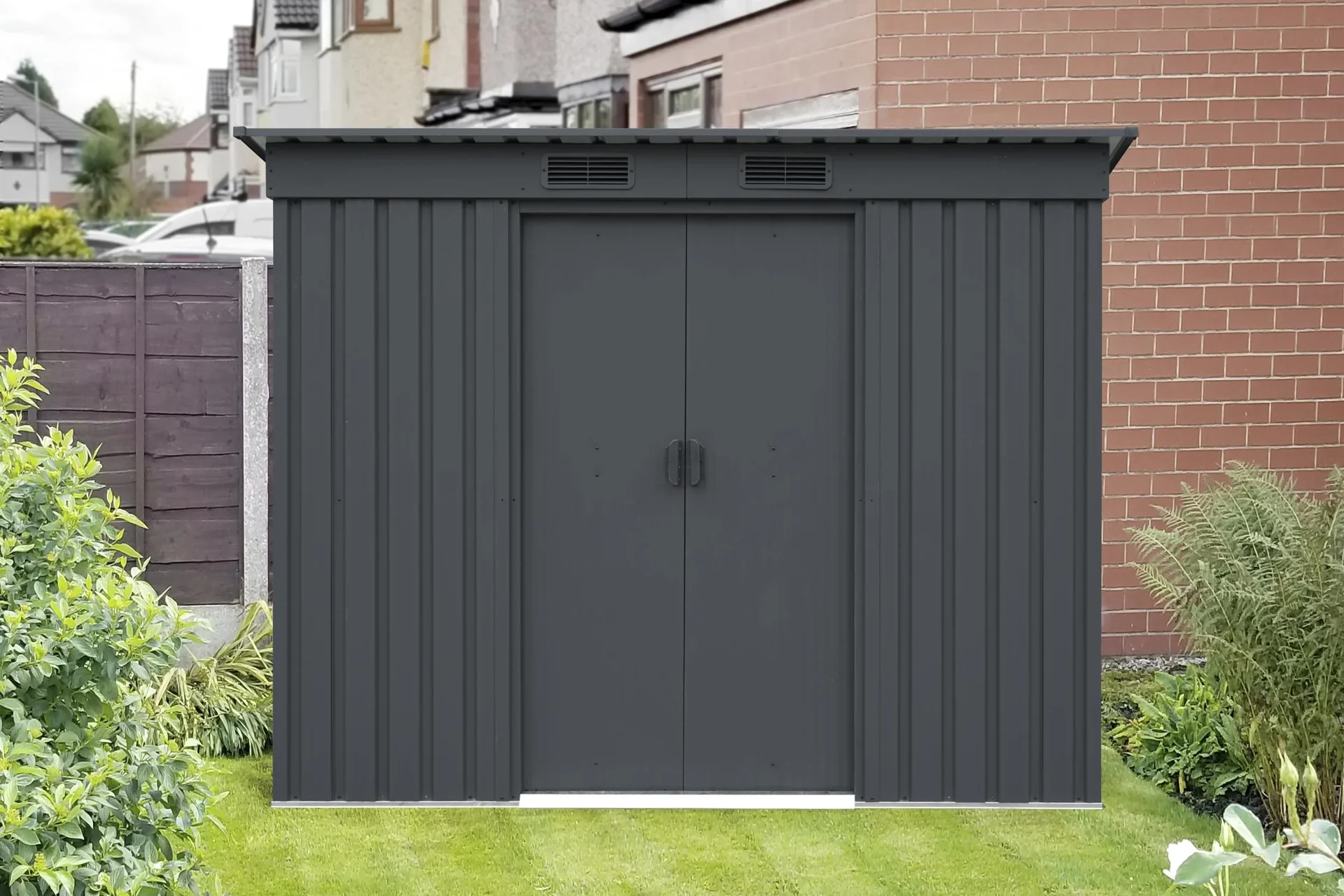 Gerätehaus LEIPZIG II 84, Anthrazit matt - 8